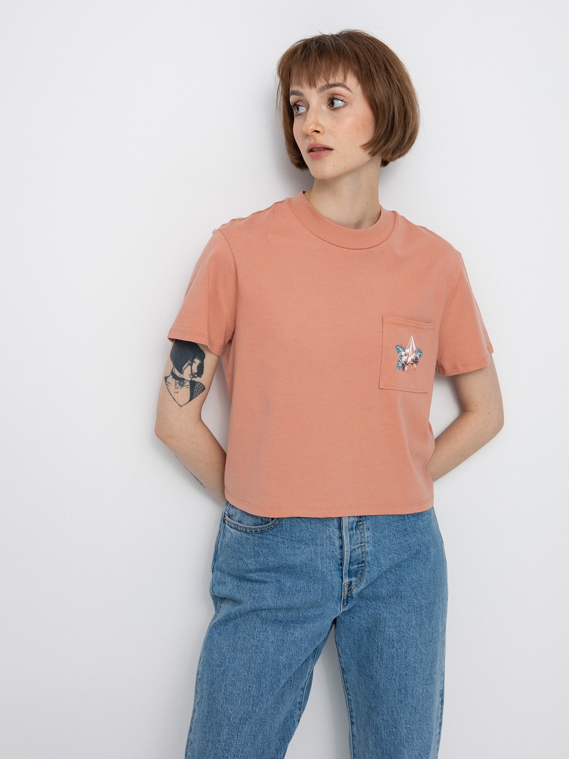 Volcom Pocket Dial T-shirt Wmn (light mauve)
