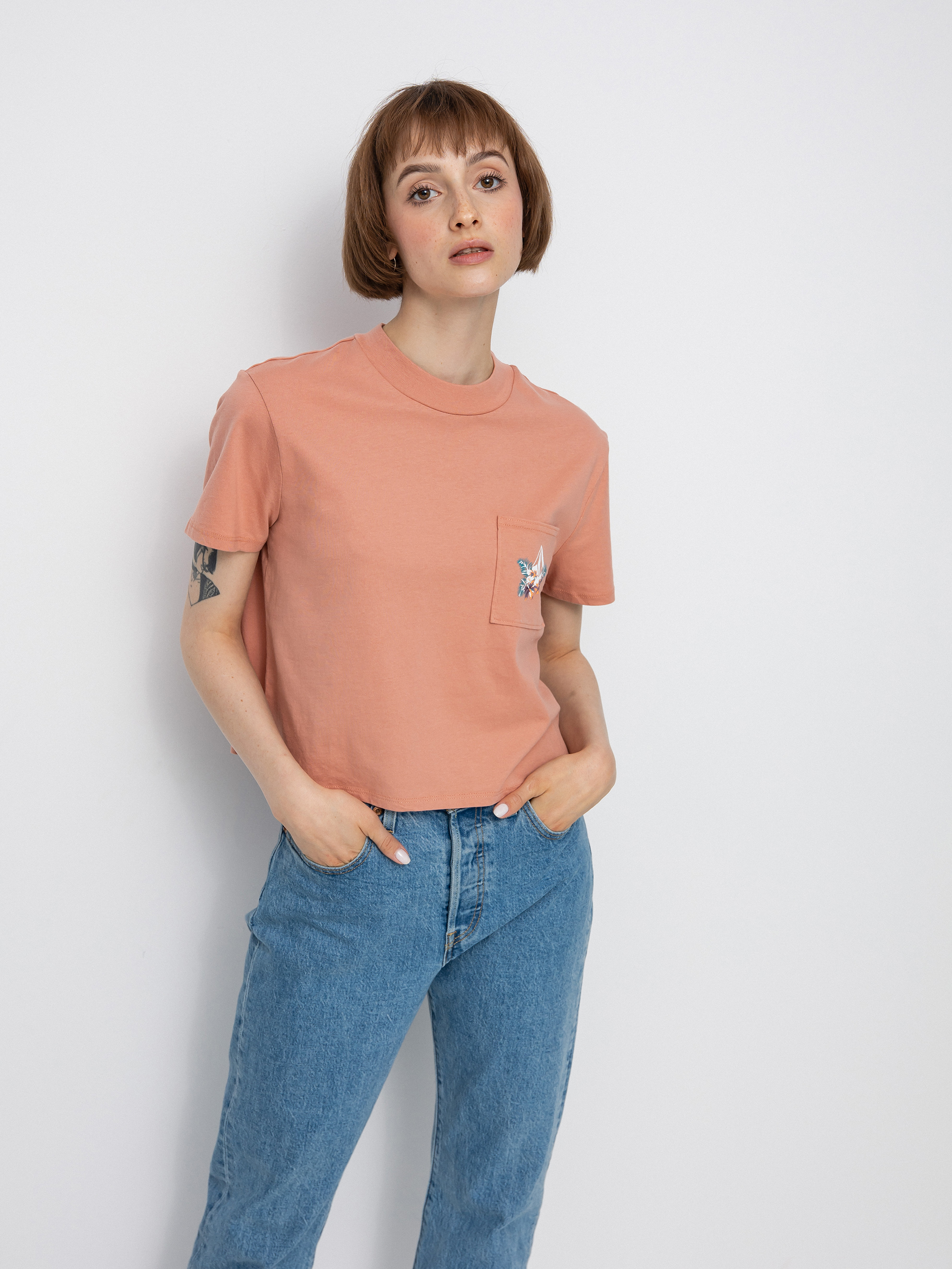 Volcom Pocket Dial T-shirt Wmn (light mauve)