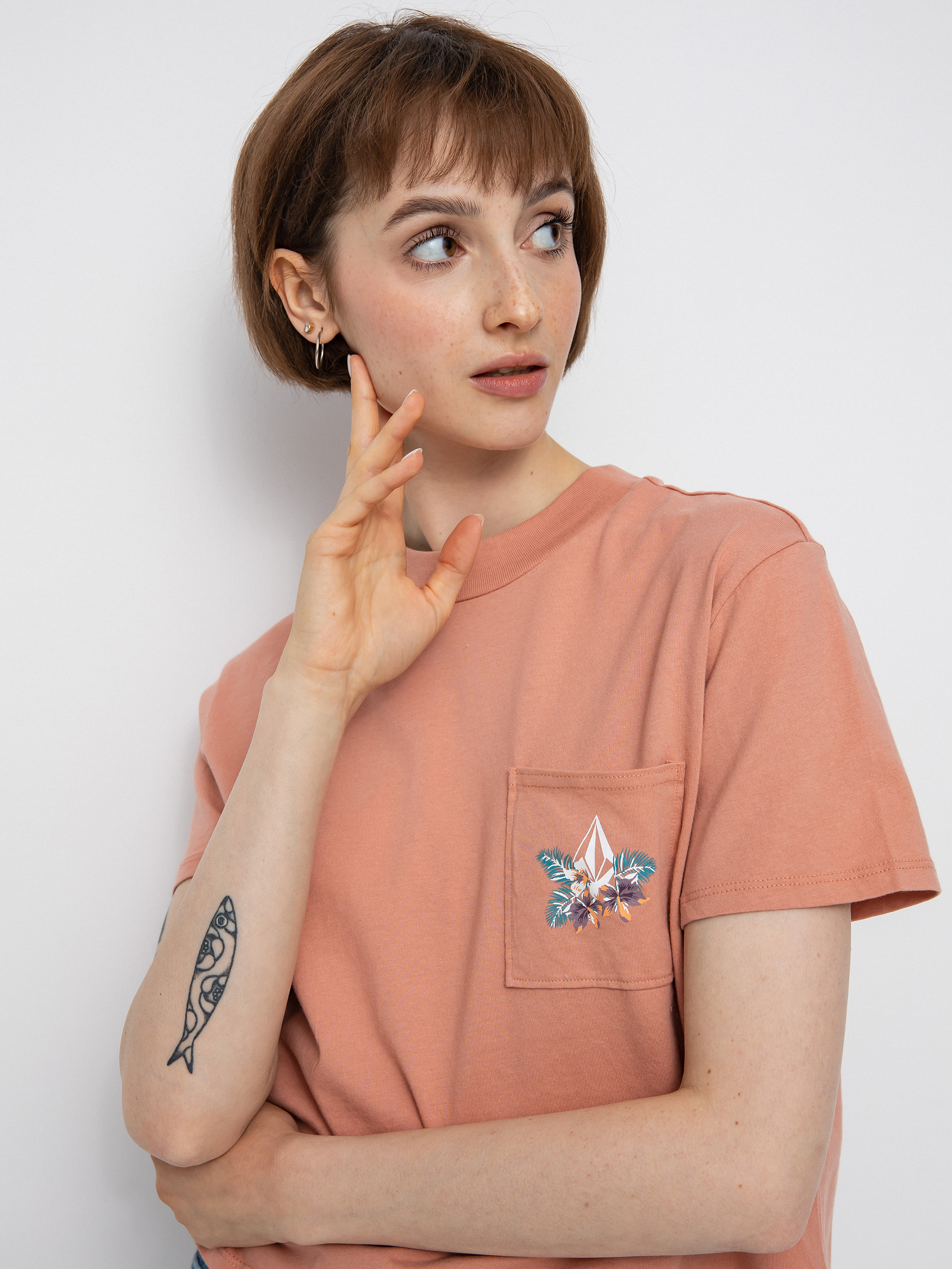 Volcom Pocket Dial T-shirt Wmn (light mauve)