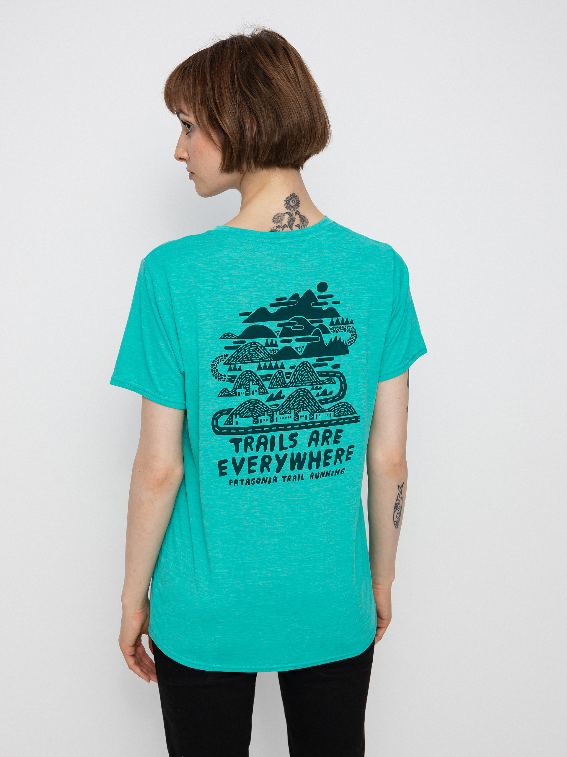 トップス Patagonia COOL TRAIL M PATAGONIA Long-Sleeved Capilene® Cool Trail Graphic Shirt