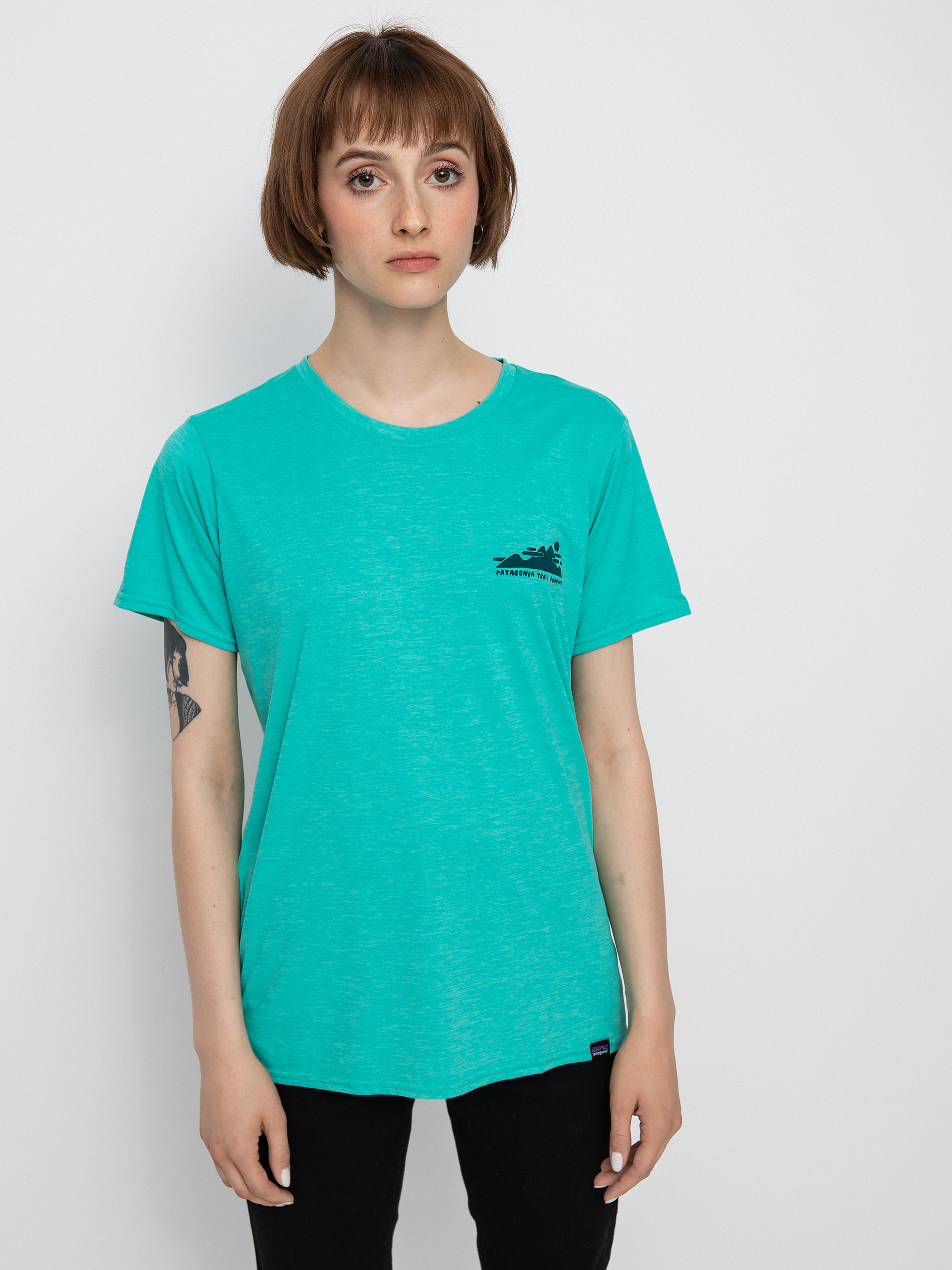Patagonia Cap Cool Daily Graphic T-shirt Wmn - green (trails