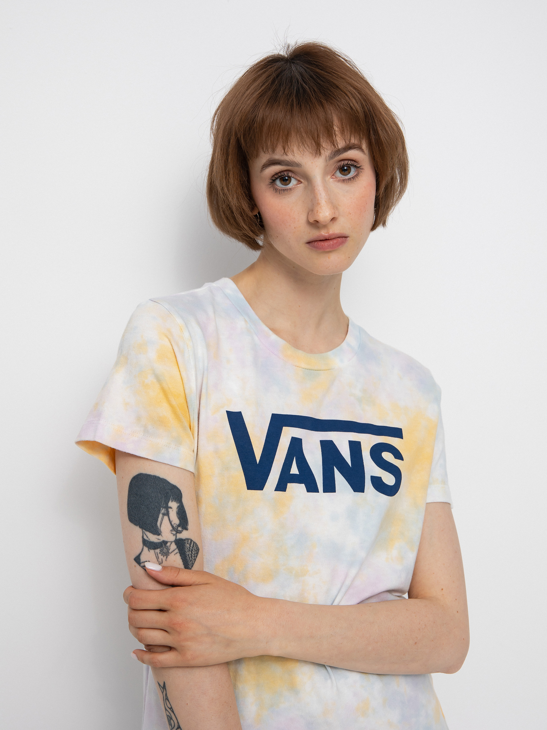 Vans Logo Wash T-shirt Wmn (cradle pink 