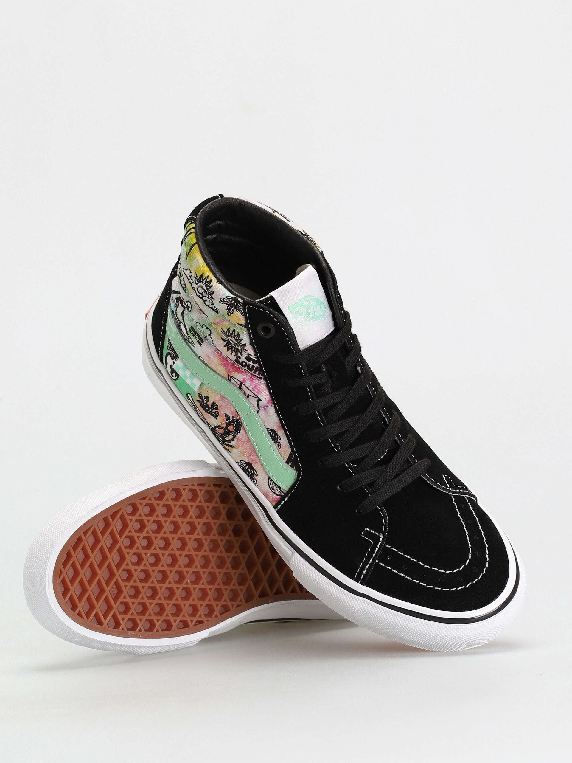 Vans Skate Sk8 Hi Shoes - black (shroom doom/black/green ash)