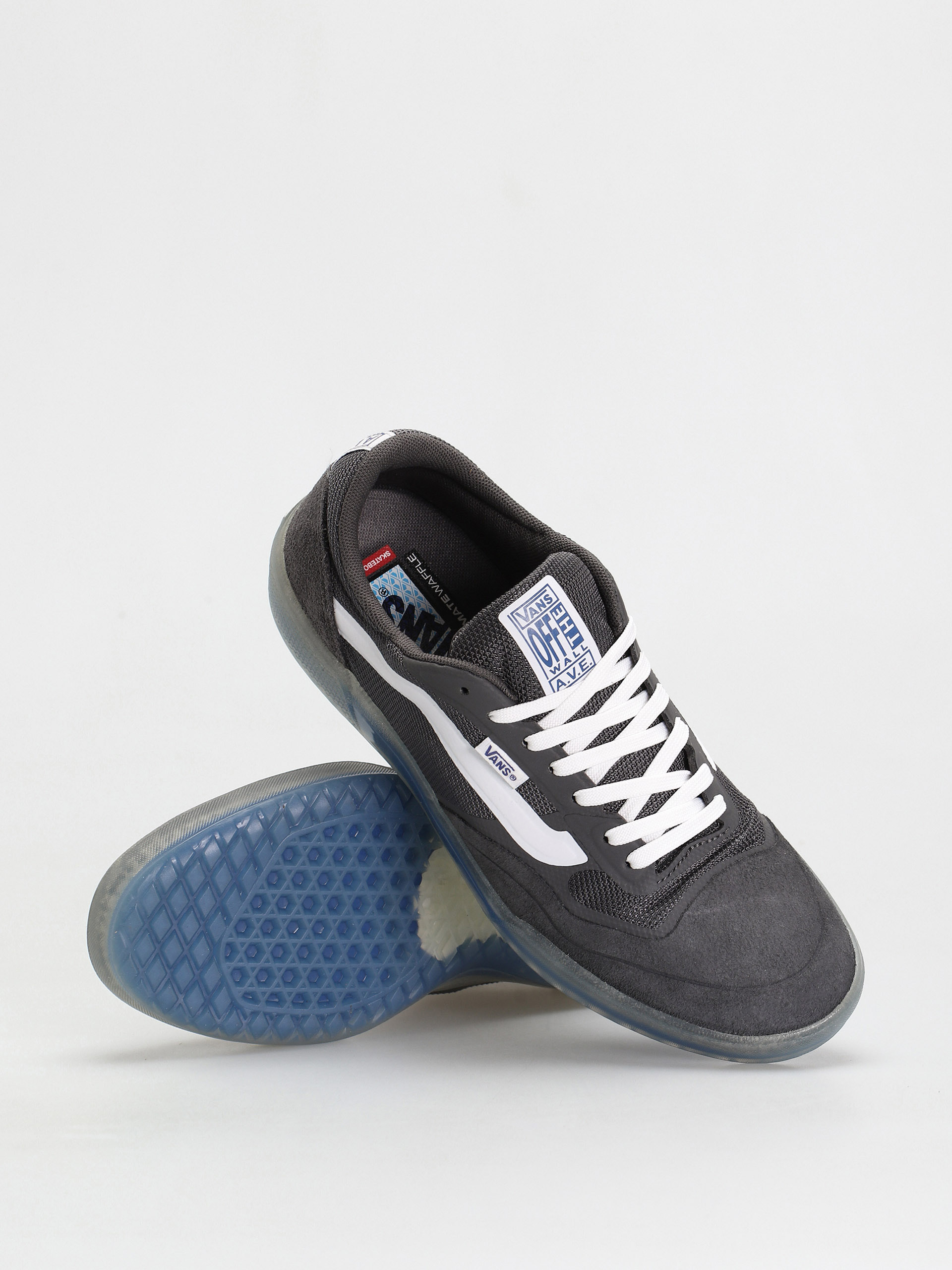 Vans Ave Shoes grey asphalt blue