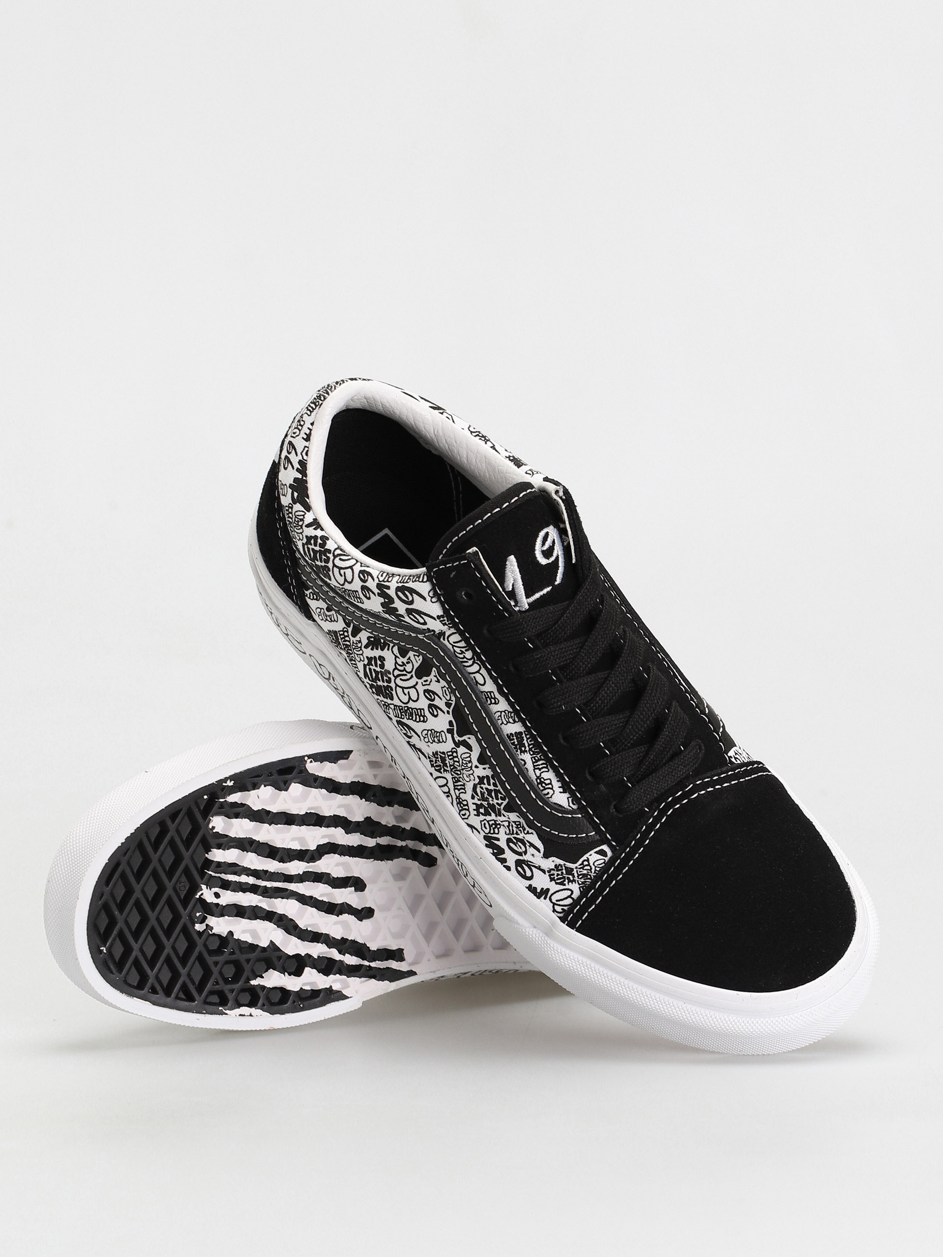 Vans Old Skool Schuhe (graffiti/black/white)