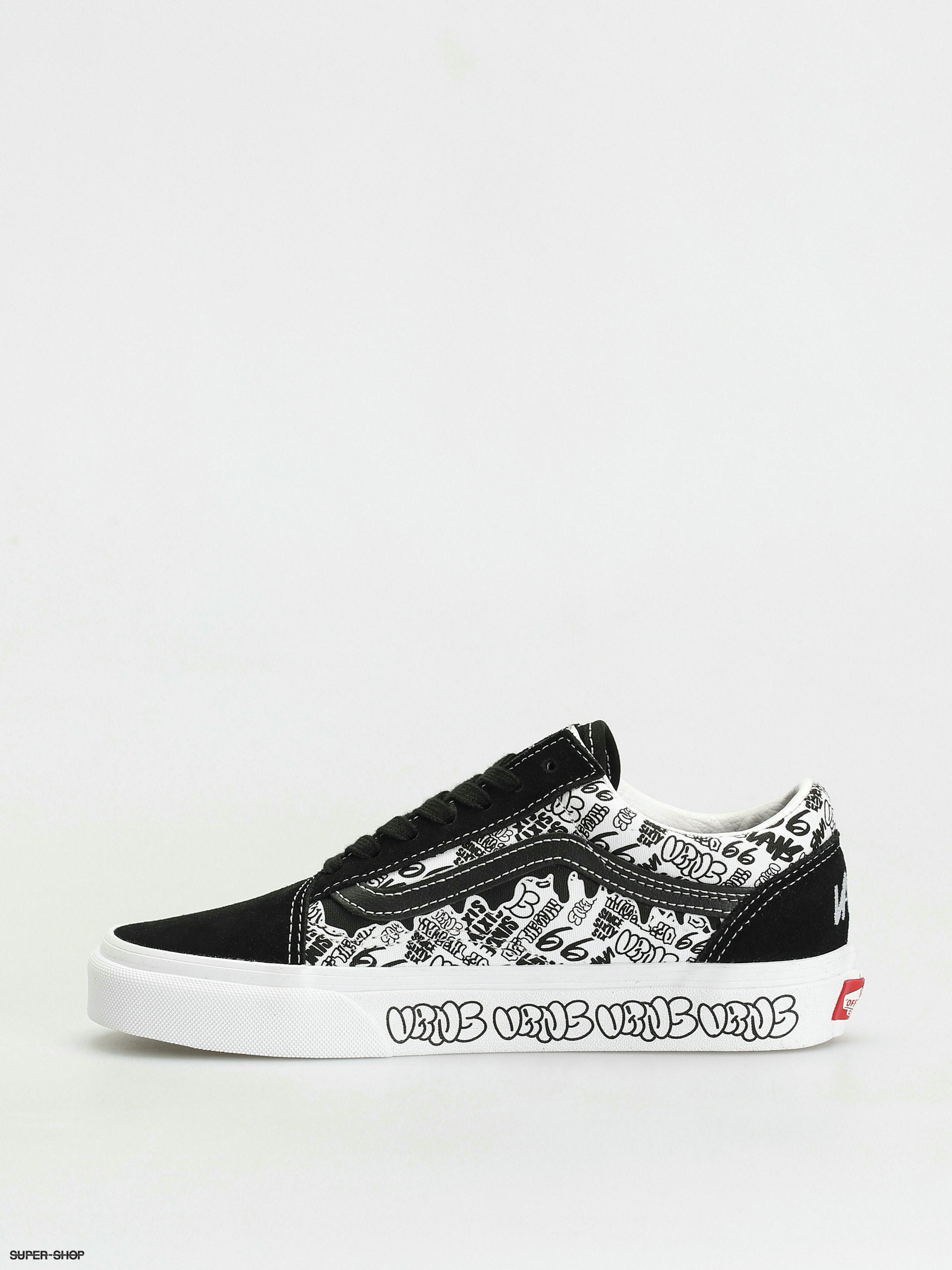 Vans Old Skool Shoes (graffiti/black/white)