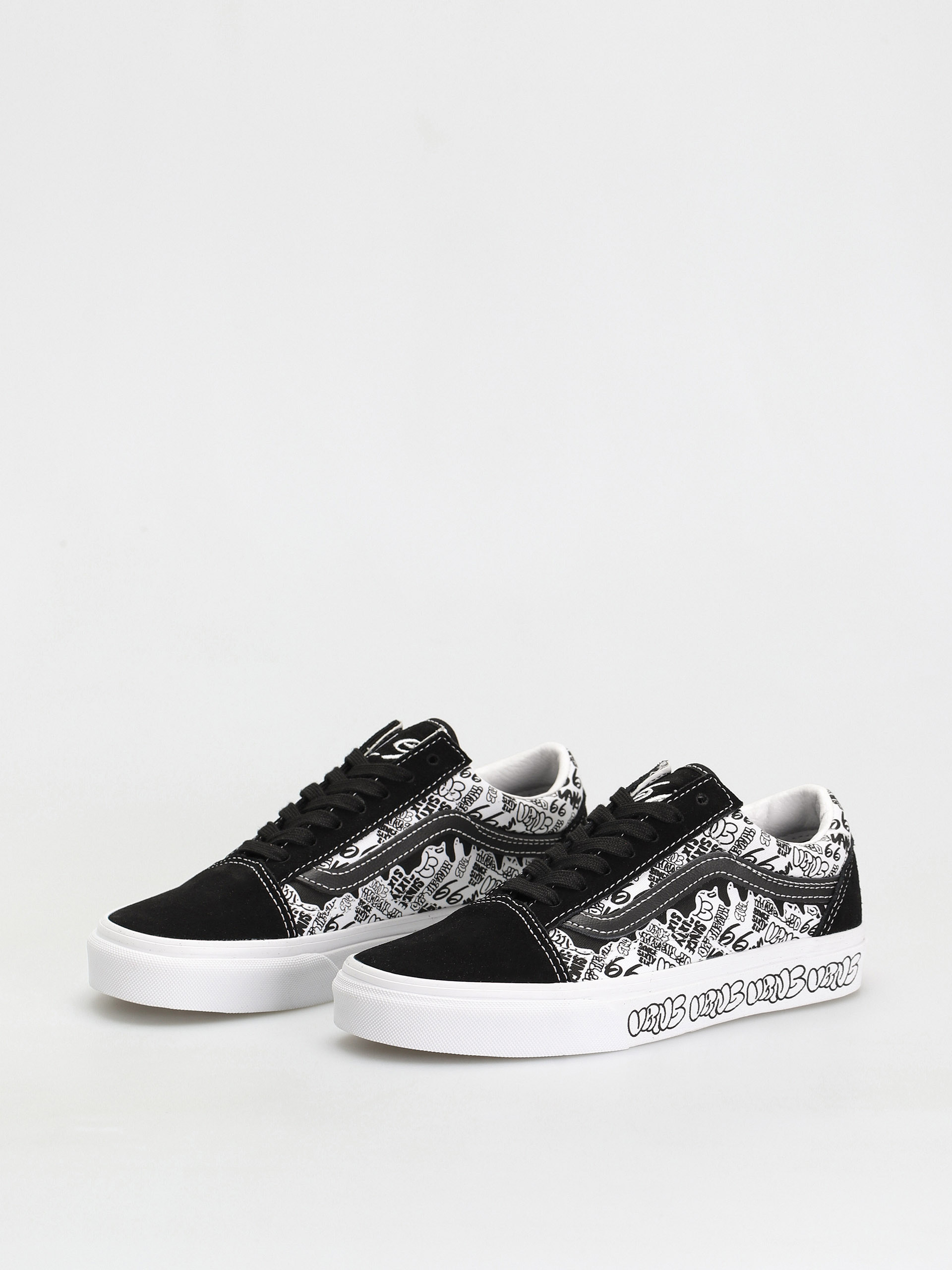 Vans Old Skool Schuhe (graffiti/black/white)