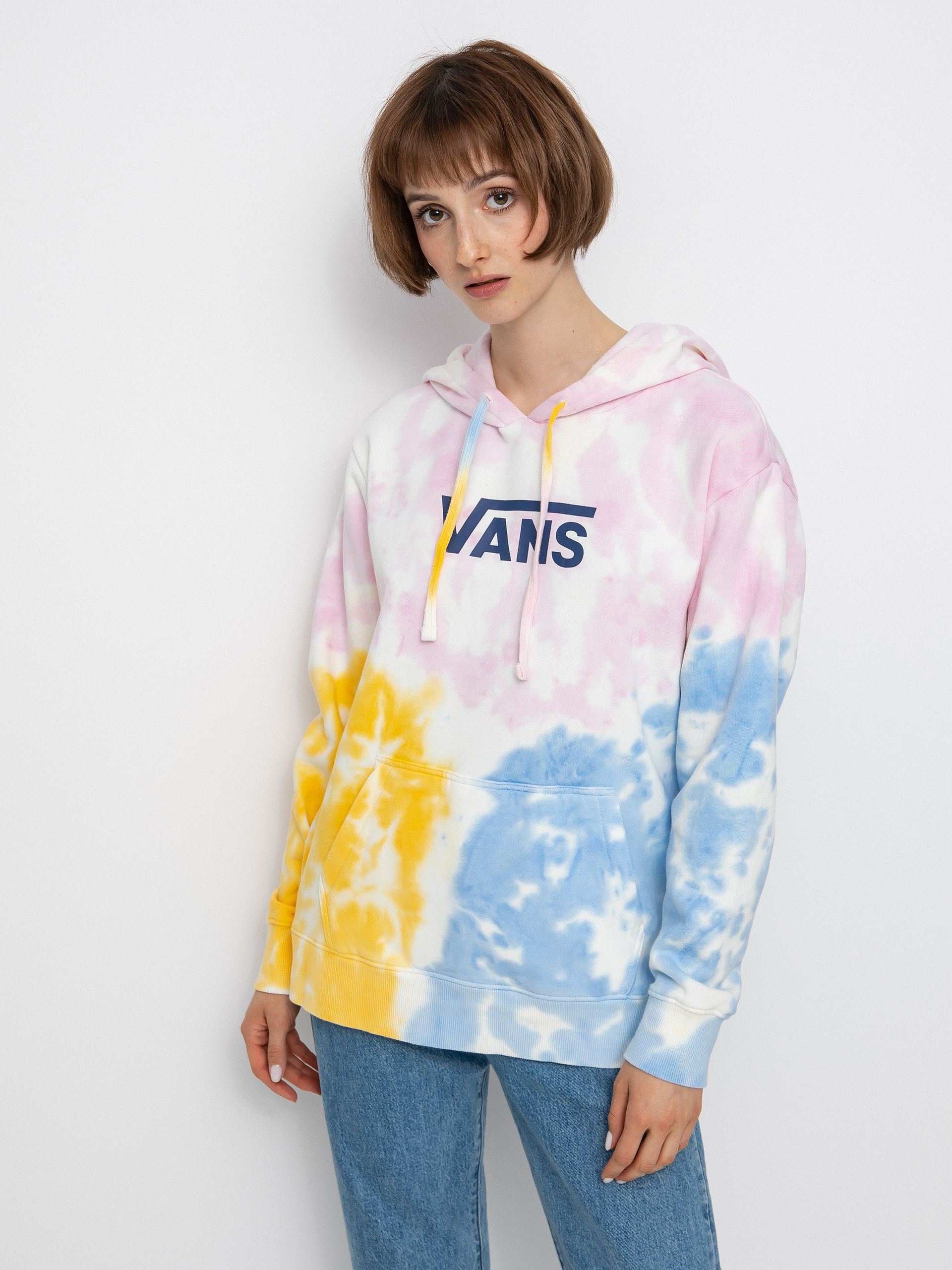 Vans Tri Dye Bff HD Hoodie Wmn (crandle pink)