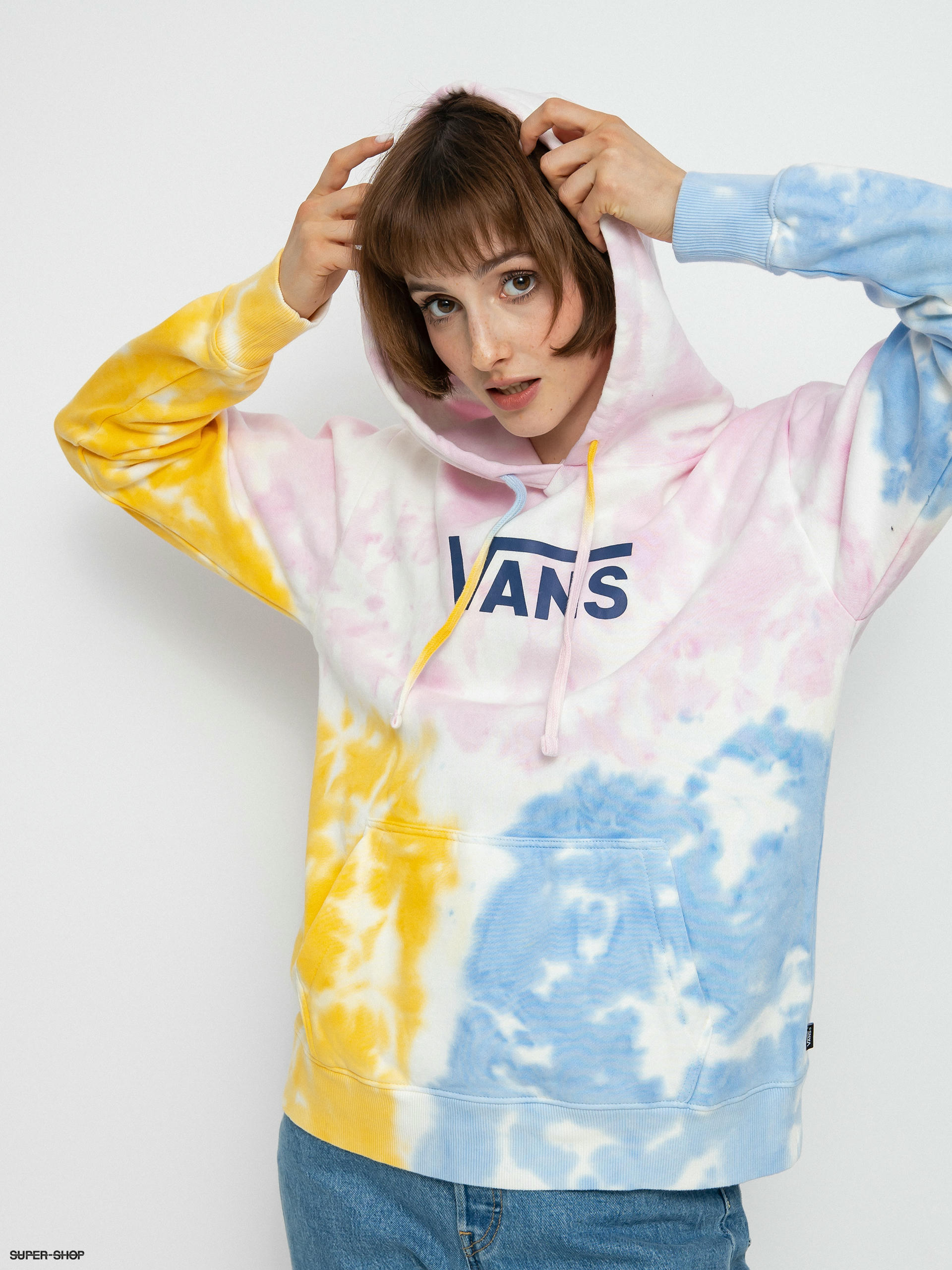 Vans Tri Dye Bff HD Hoodie Wmn crandle pink