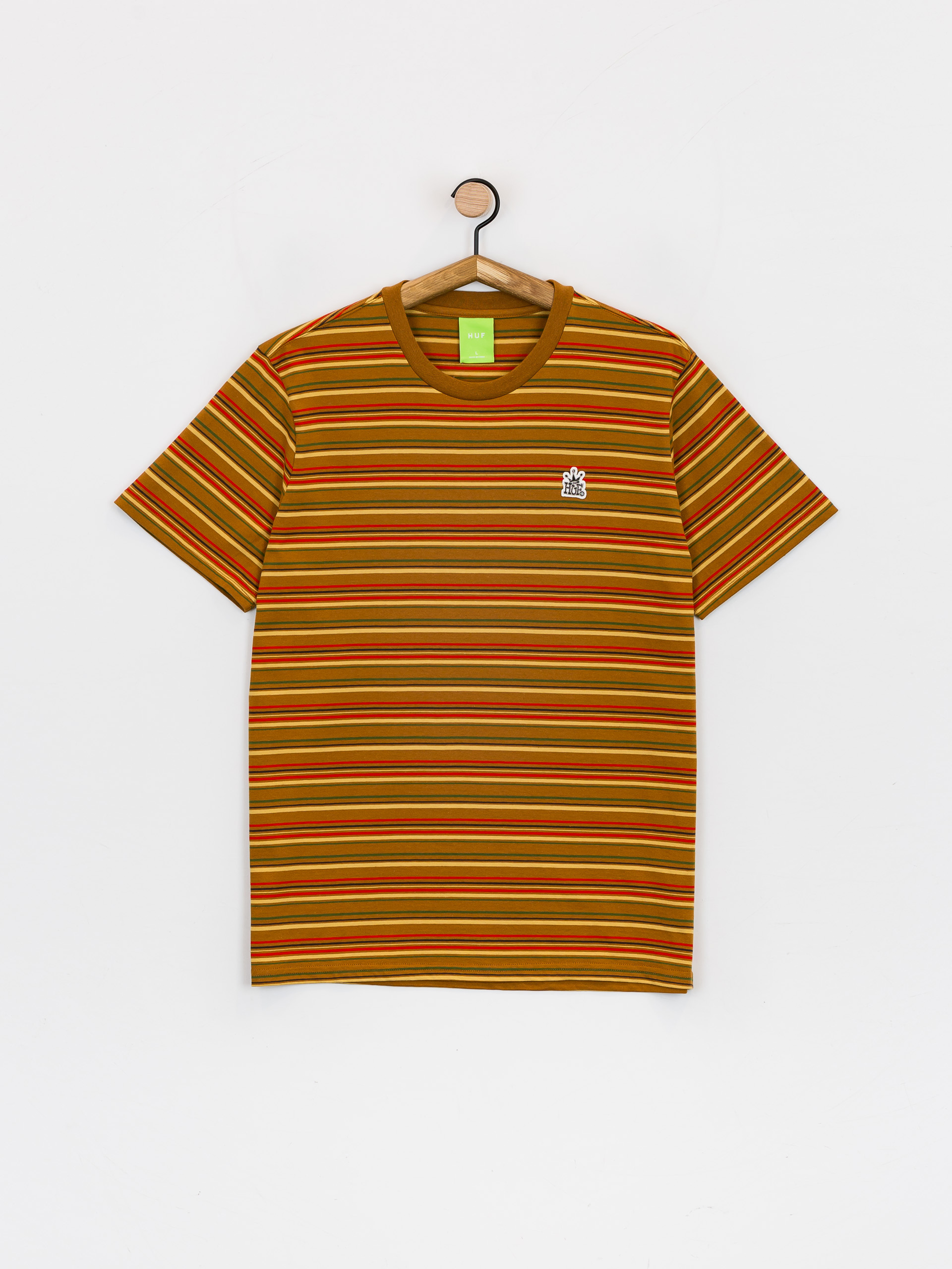 HUF Cooper Stripe T-shirt (burnt orange)