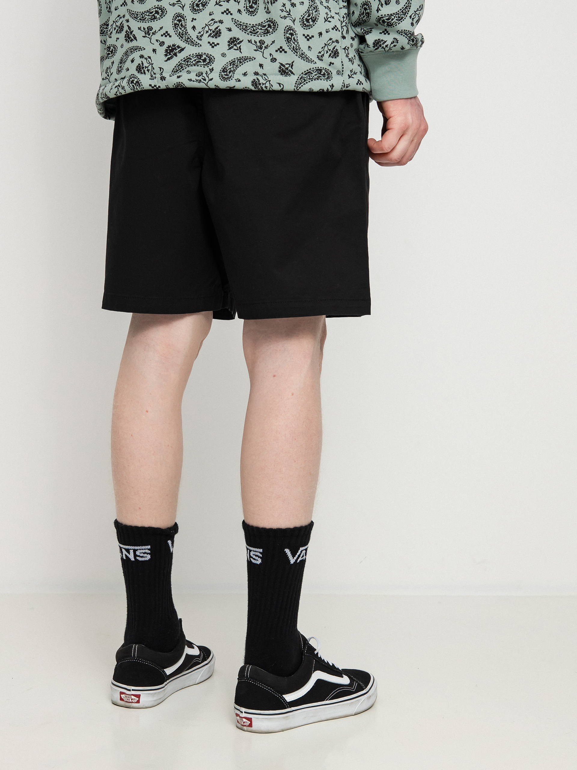 Black best sale vans shorts