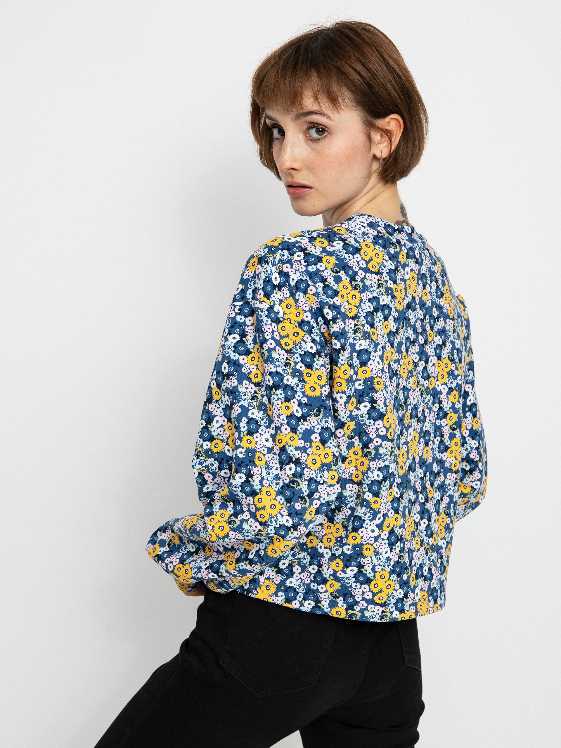 Vans Deco Ditsy Crop Sweatshirt Wmn (true navy)