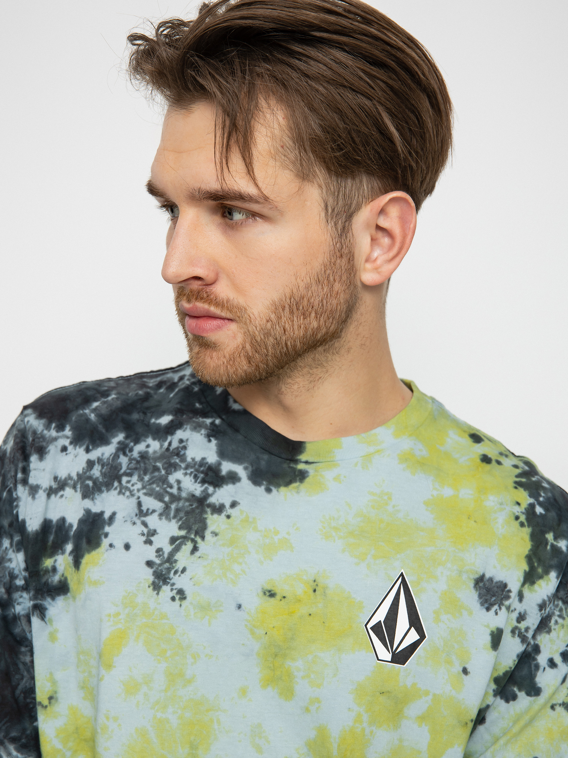 Volcom Iconic Dye Longsleeve (lime tie dye)