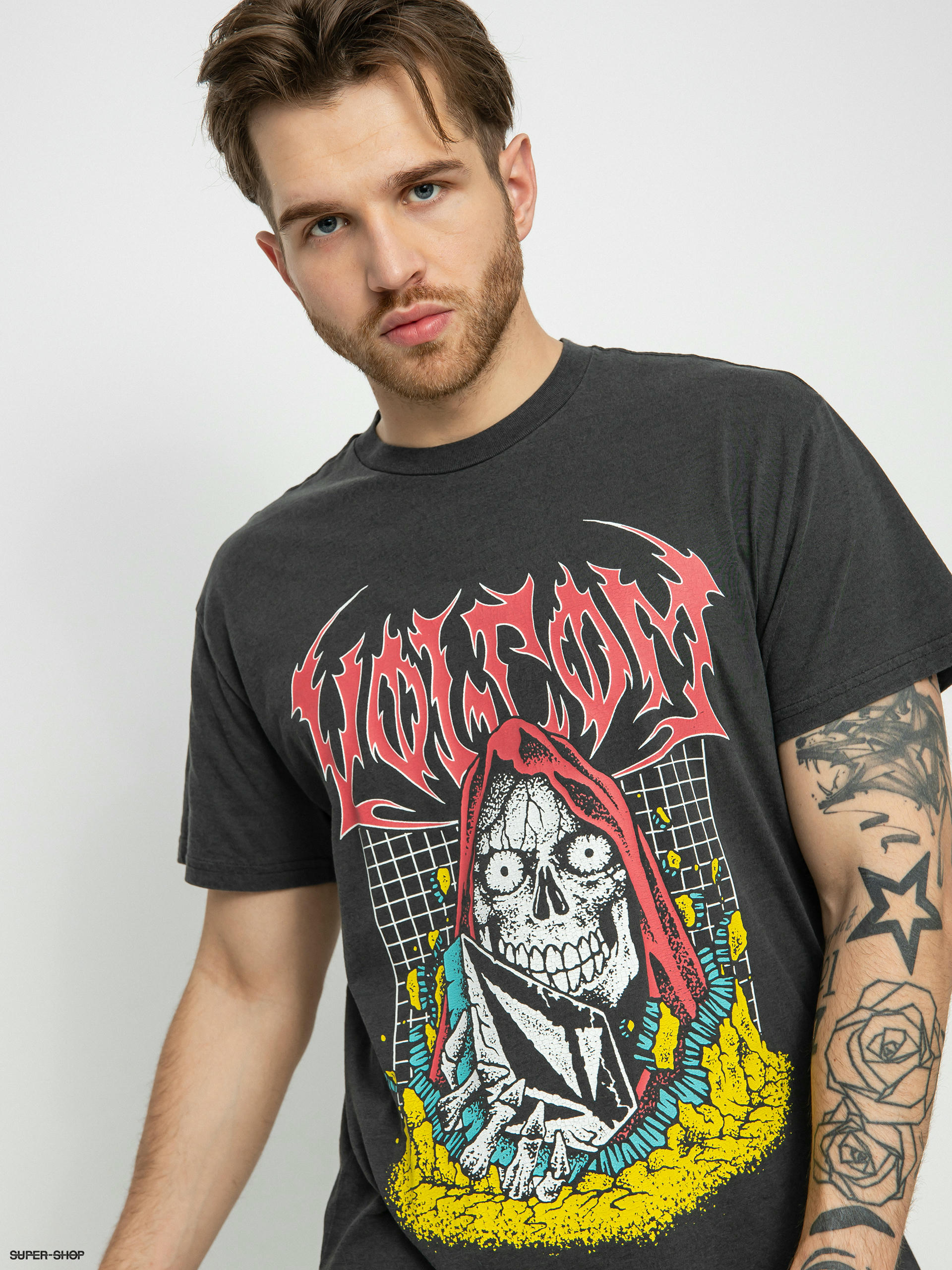 SKATE PRINT T-SHIRT - Black