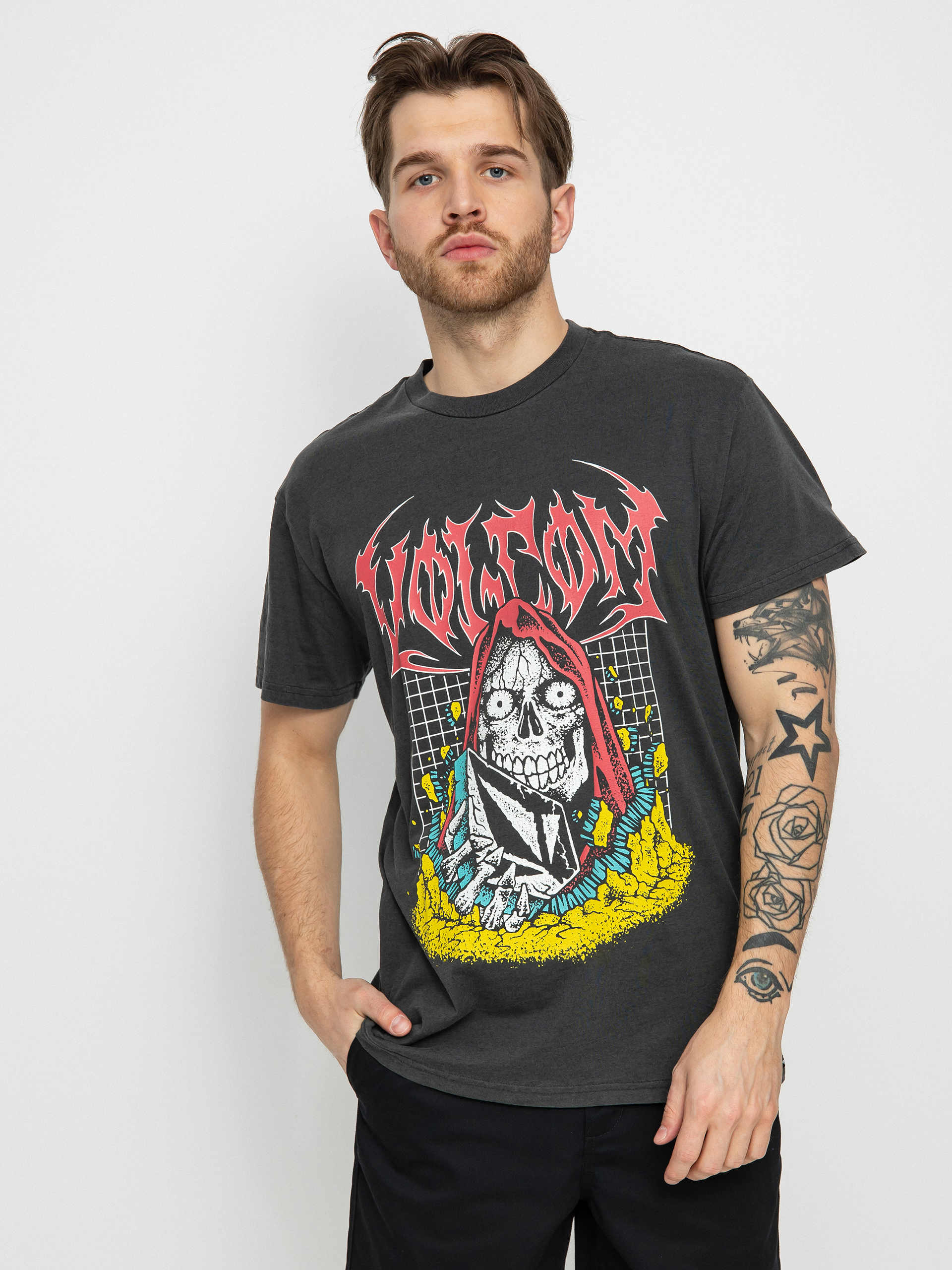 Volcom Skate Vitals Crypt Ripper T-shirt (black)