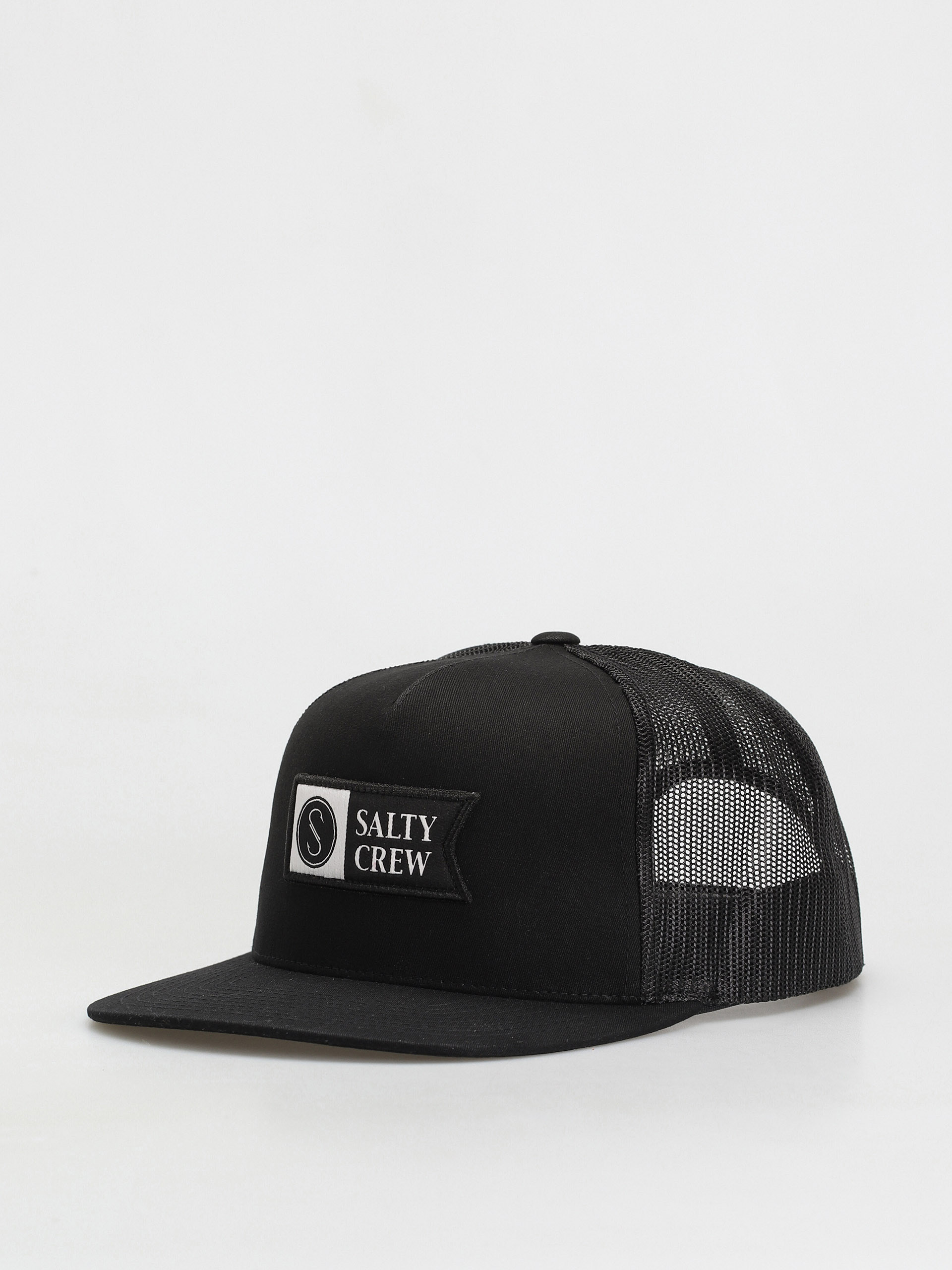 Salty Crew Alpha Twill Trucker Cap (black)