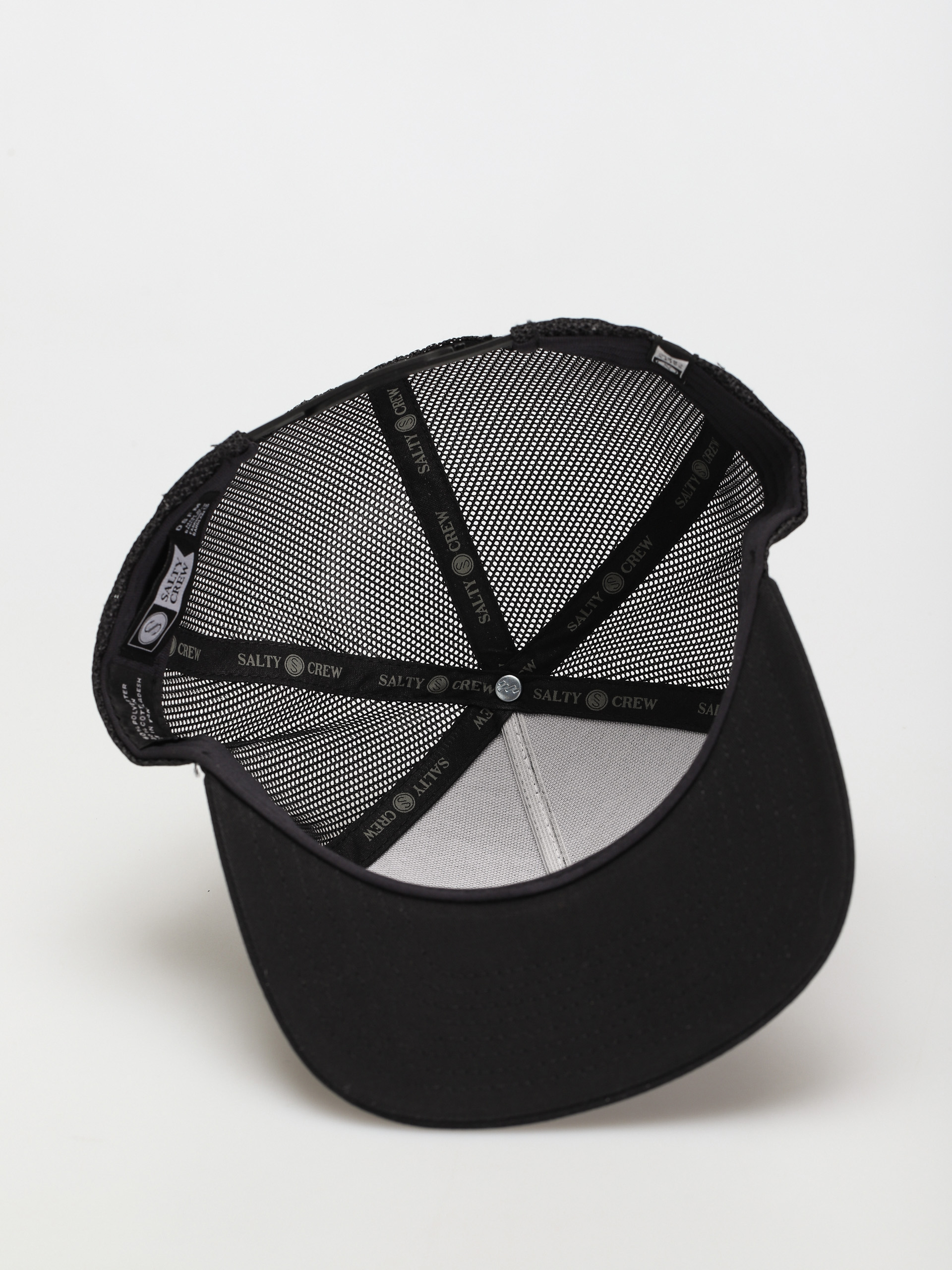 Salty Crew Alpha Twill Trucker Cap (black)