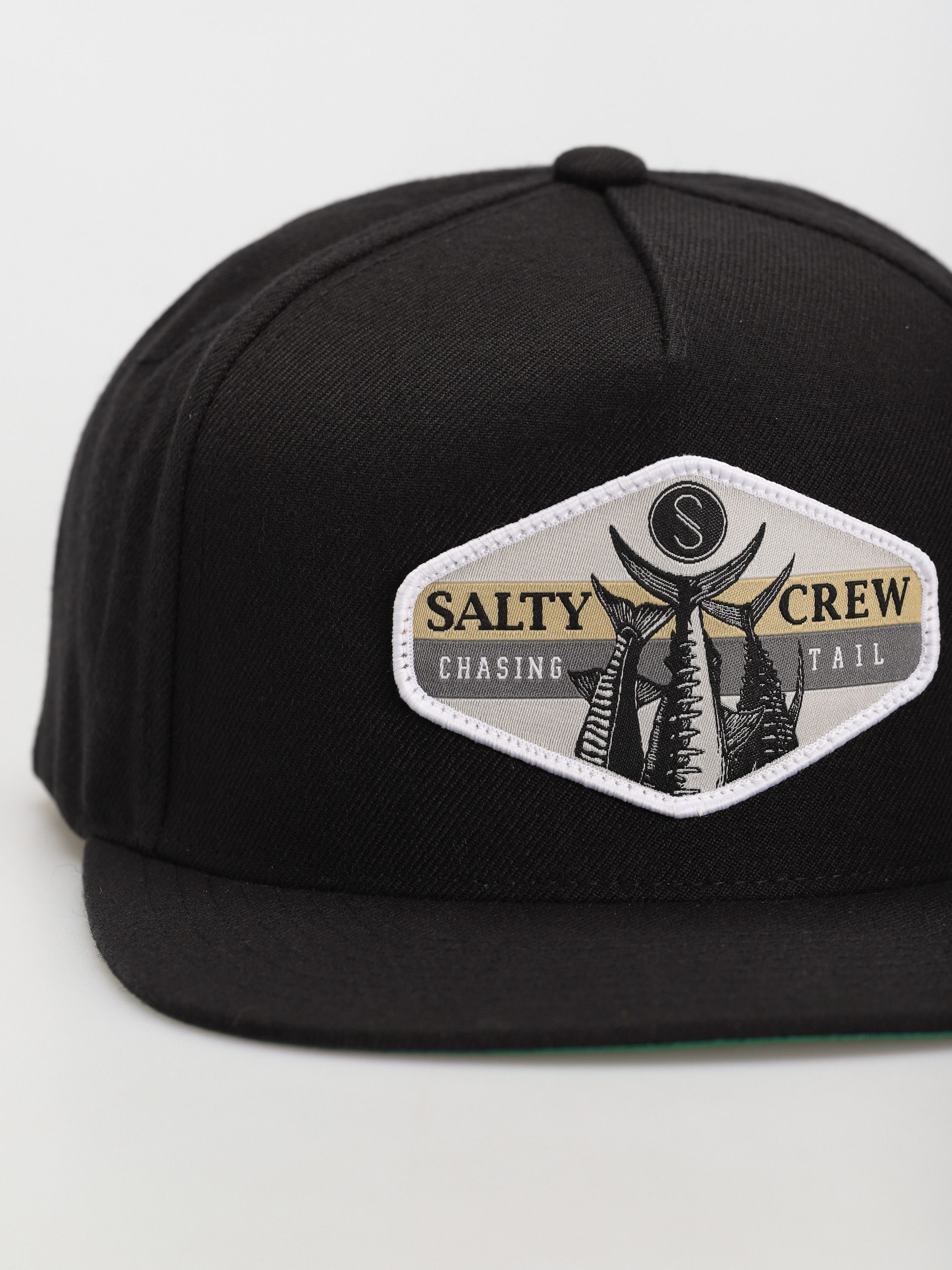 Salty Crew High Tail 5 Panel Cap (black)