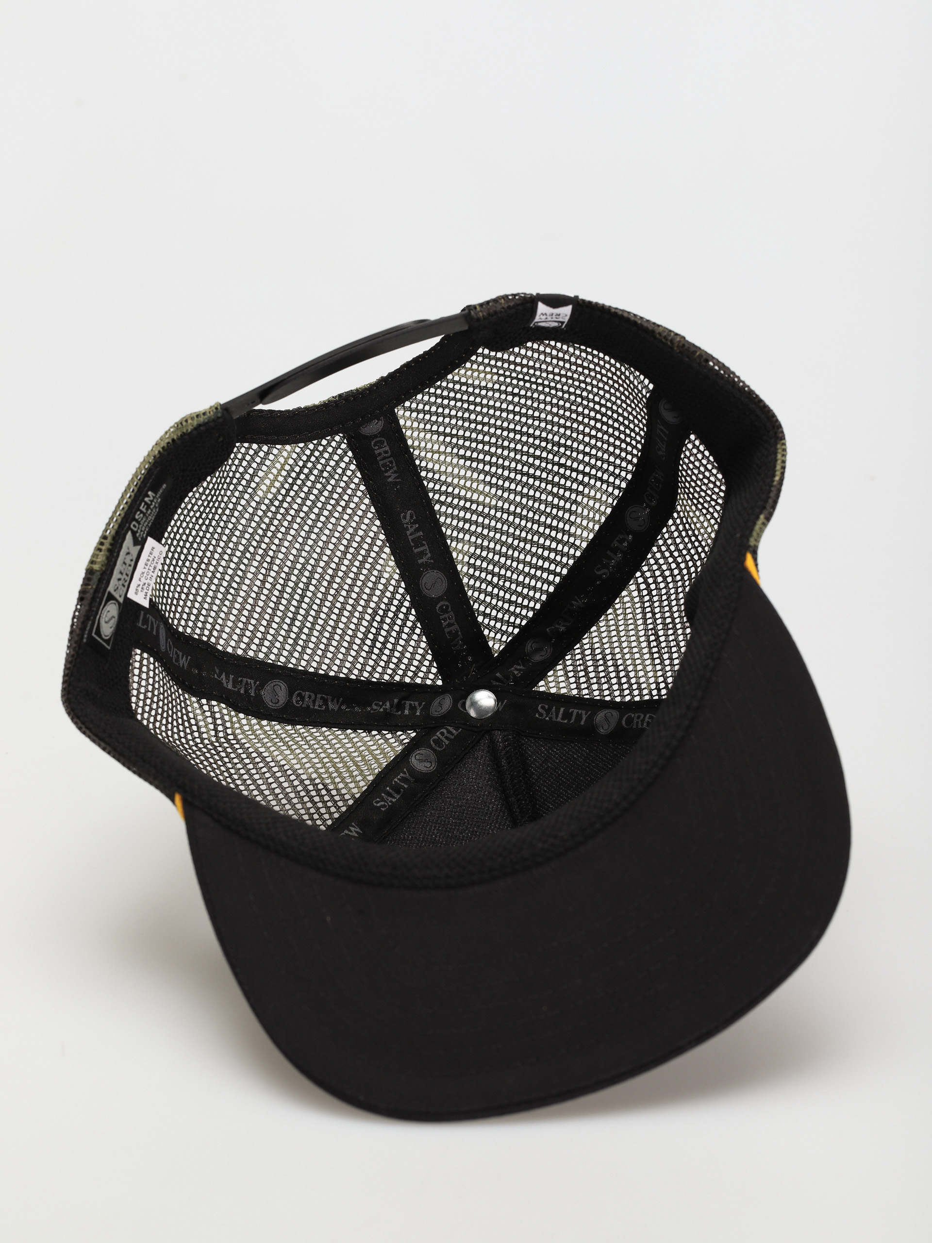 Salty Crew Bass Man Trucker Cap (black camo)