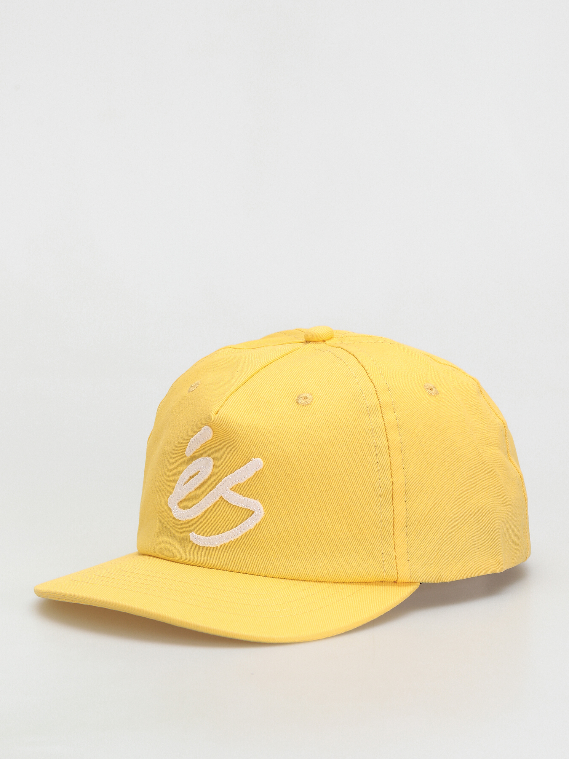 eS Script Applique Snapback Cap (yellow)
