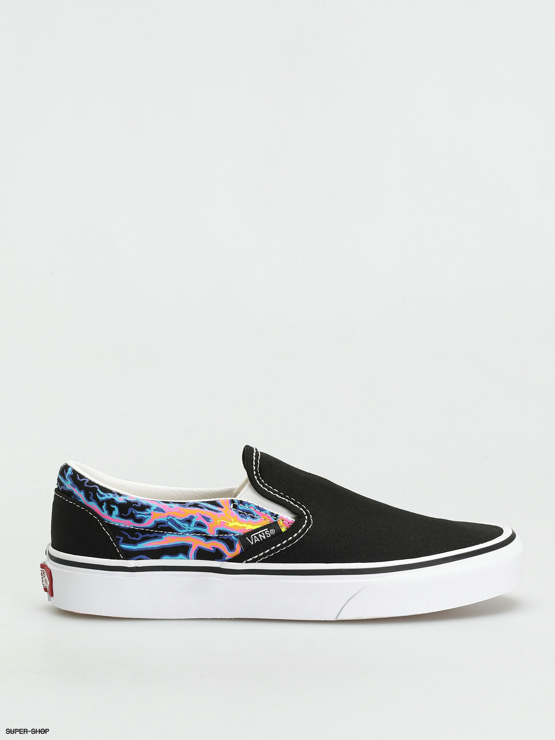 Black flame 2025 slip on vans