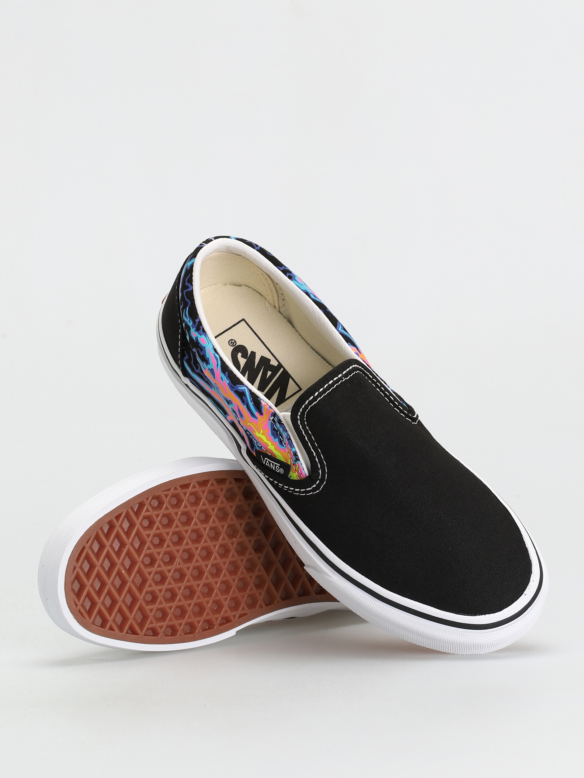 Vans Classic Slip On Schuhe (electric flame/black/true white)