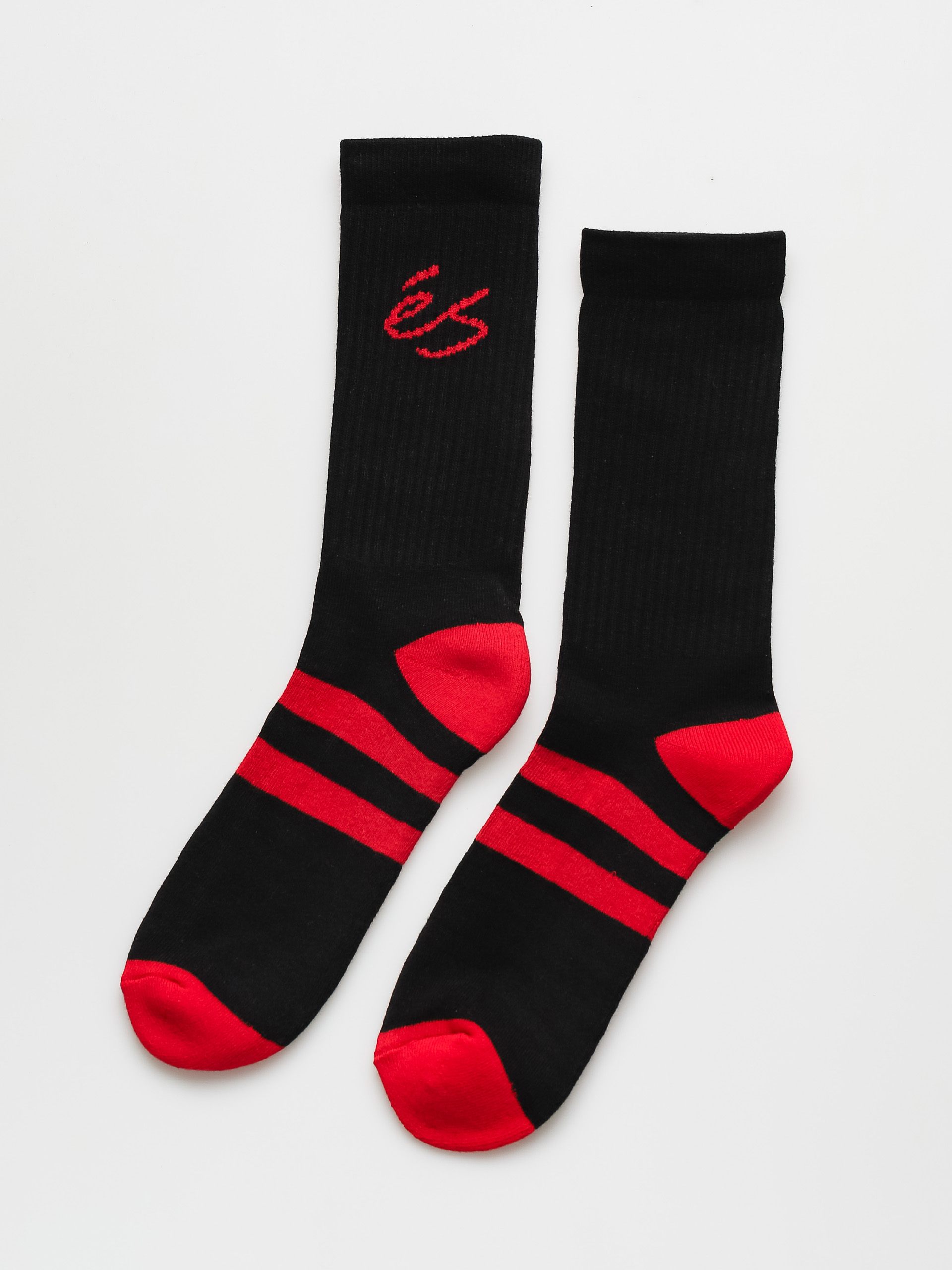 eS Script Stripe Crew Socks (black)