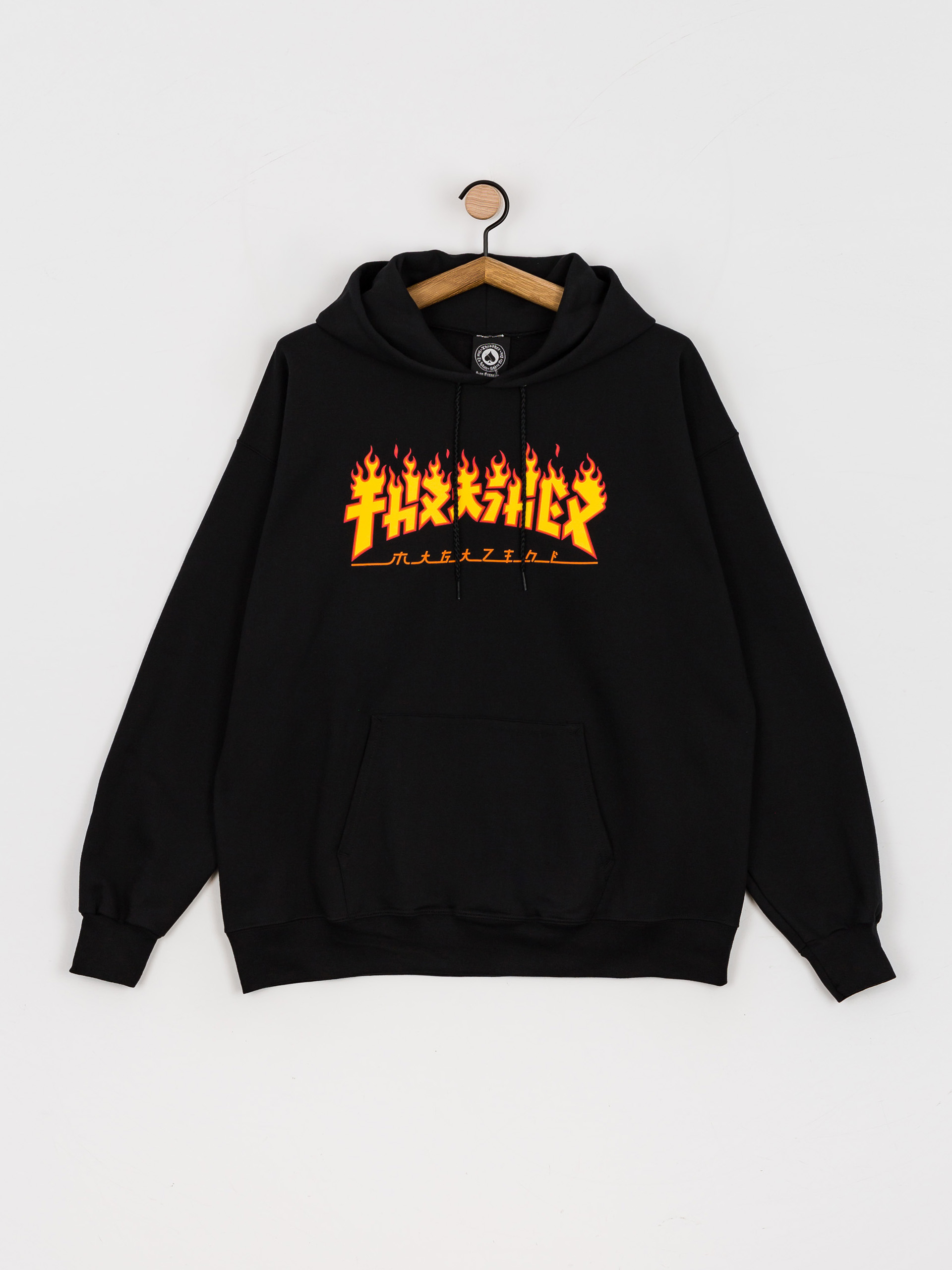Thrasher Godzilla Flame HD Hoodie (black)