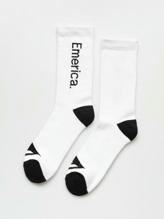 Emerica Pure Crew Socks (white/black)