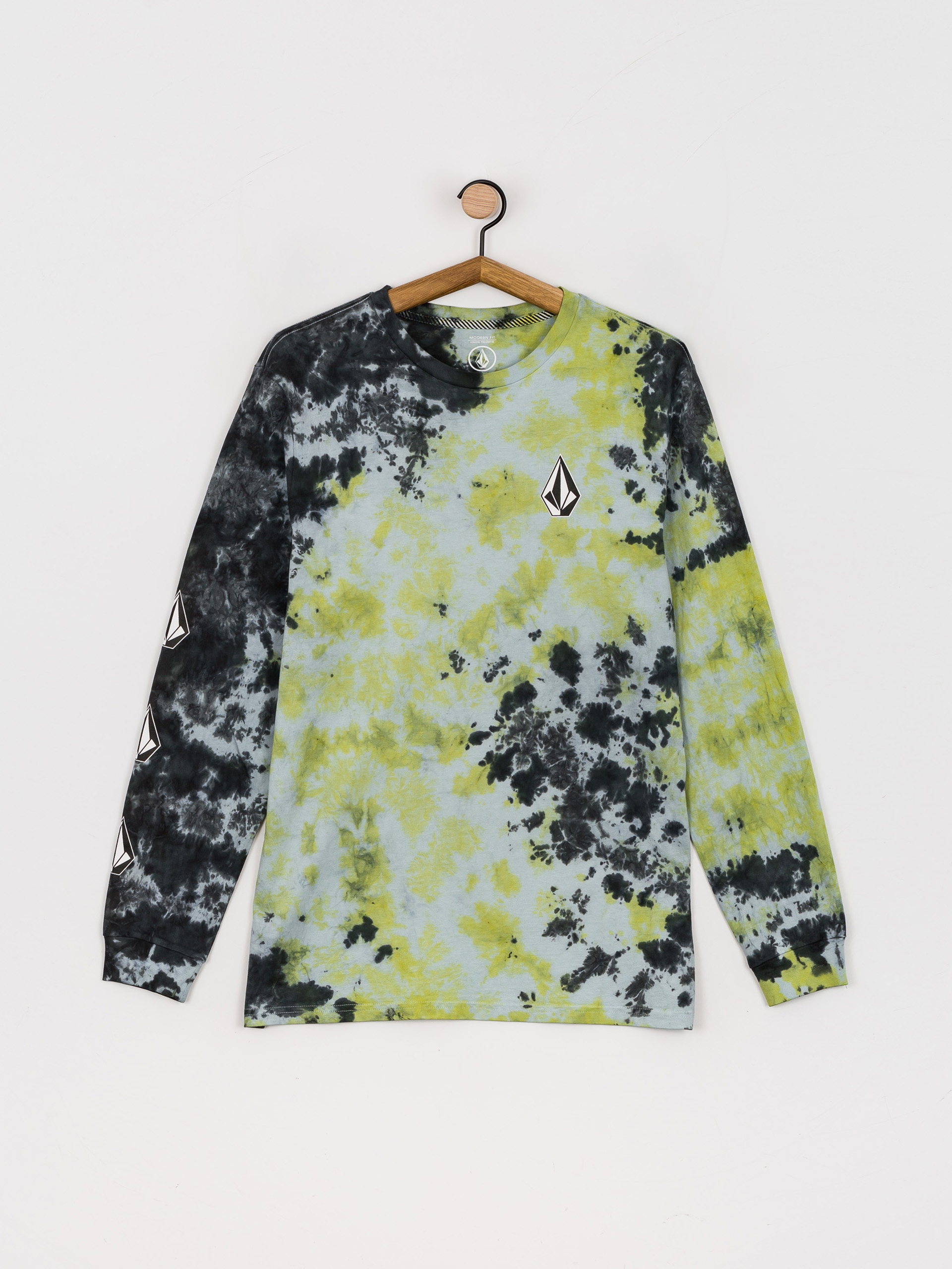 Volcom Iconic Dye Longsleeve (lime tie dye)
