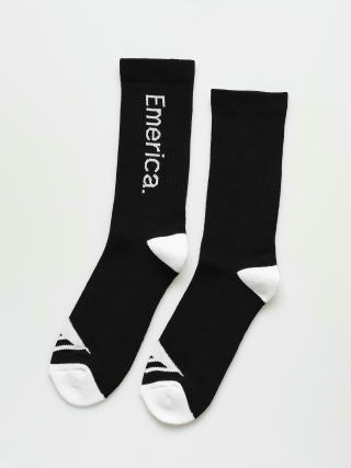 Emerica Pure Crew Socks (black/white)