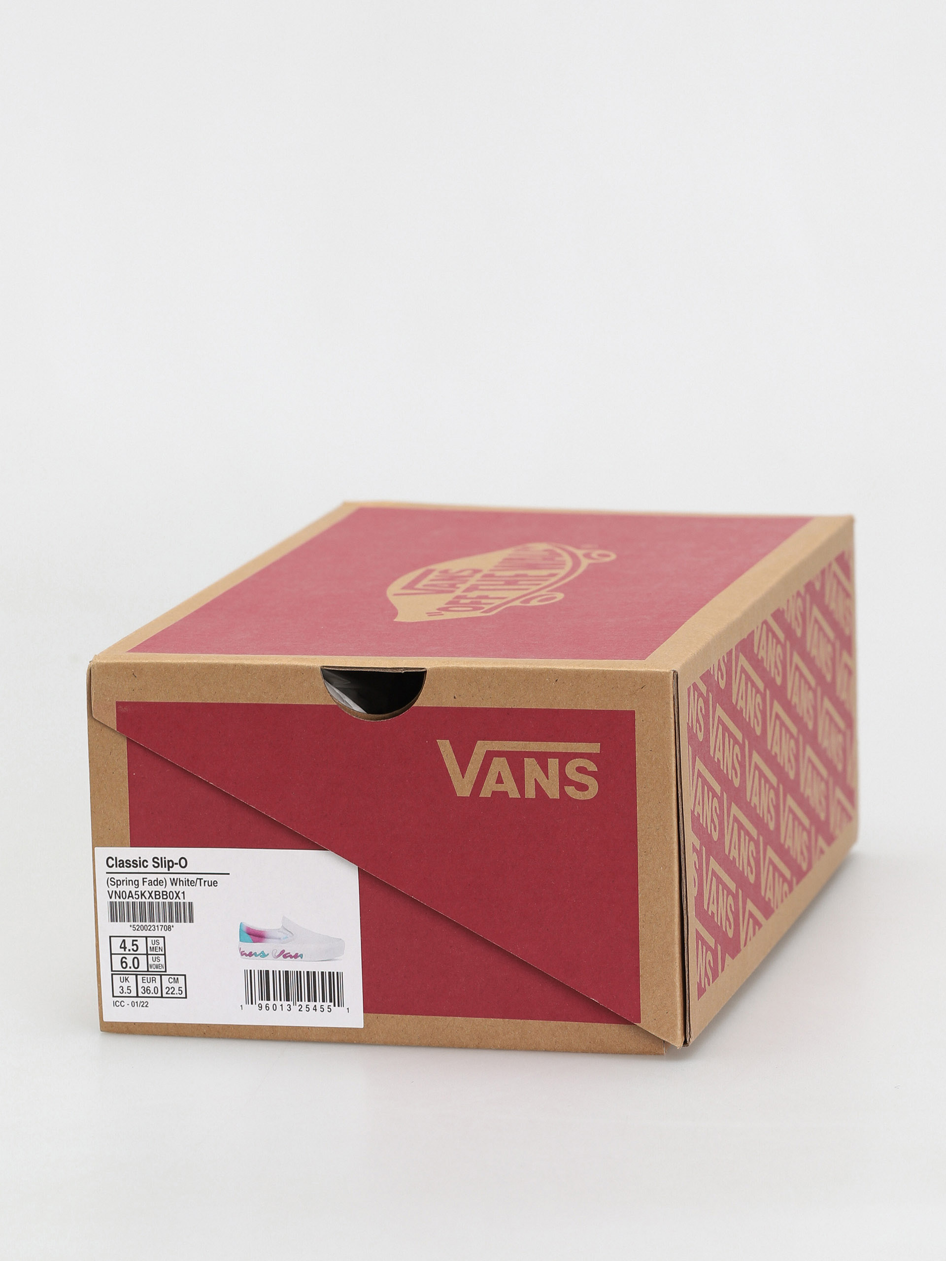Vans Classic Slip On Platform Schuhe (spring fade/white/true white)