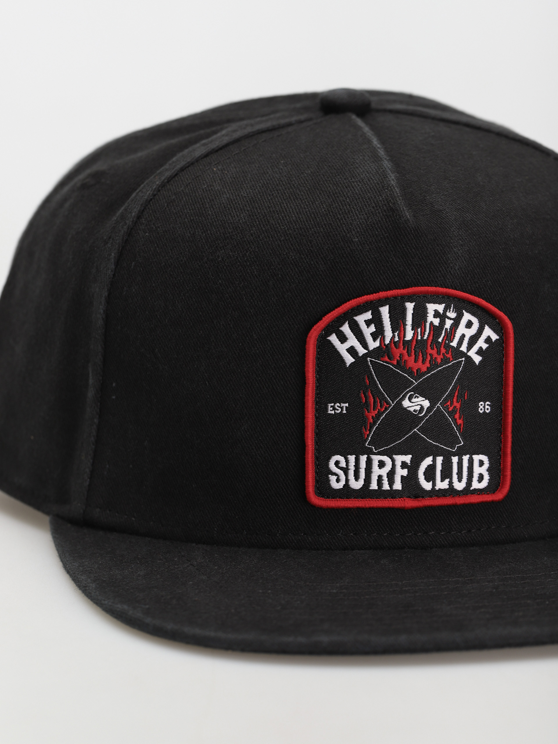 Upside Down 5 Panel Cap (black 