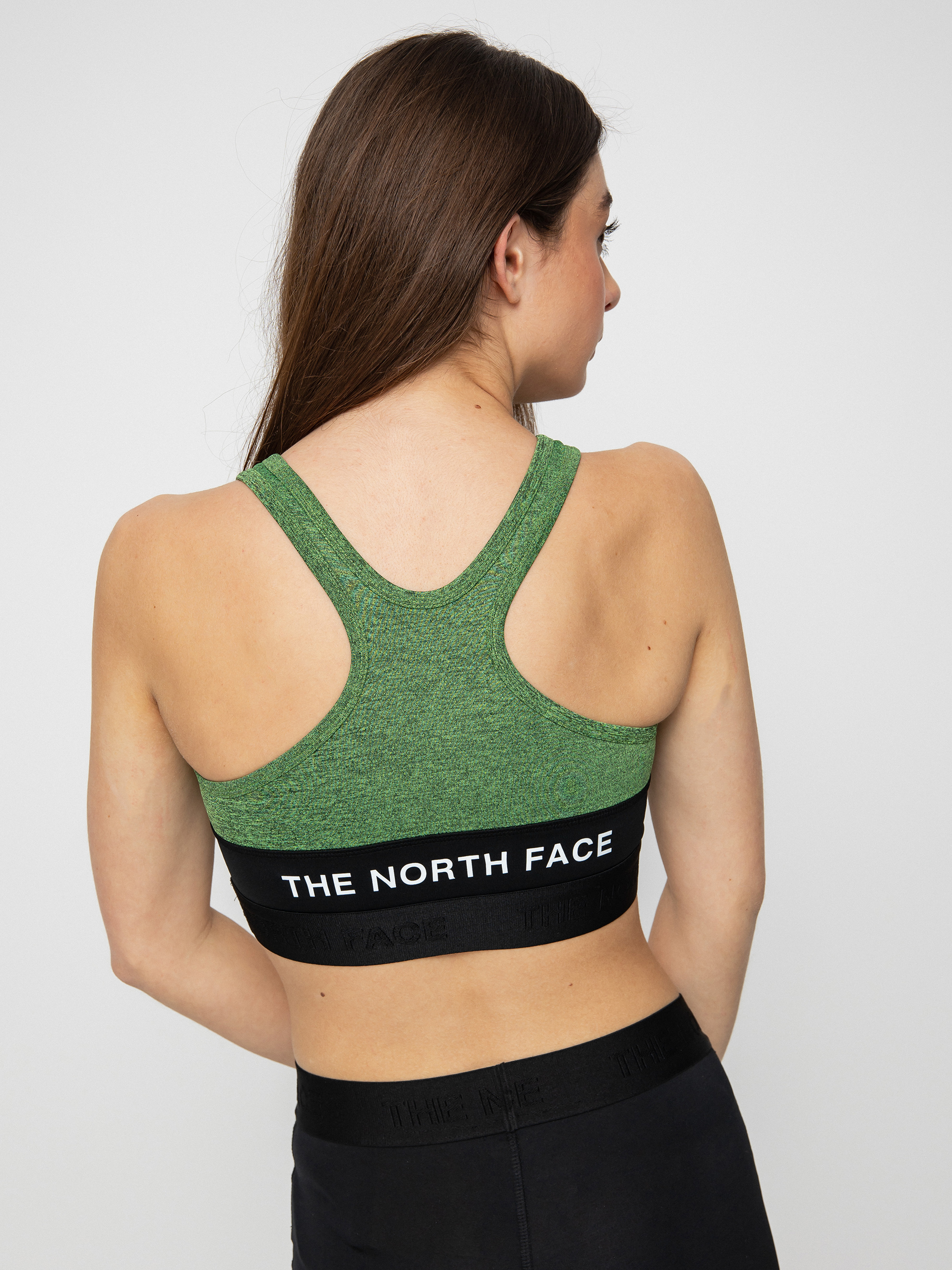The North Face Stanik sportowy Ma Bra Underwear Wmn (shrpgrnblkhthr/tnfblkhthr)