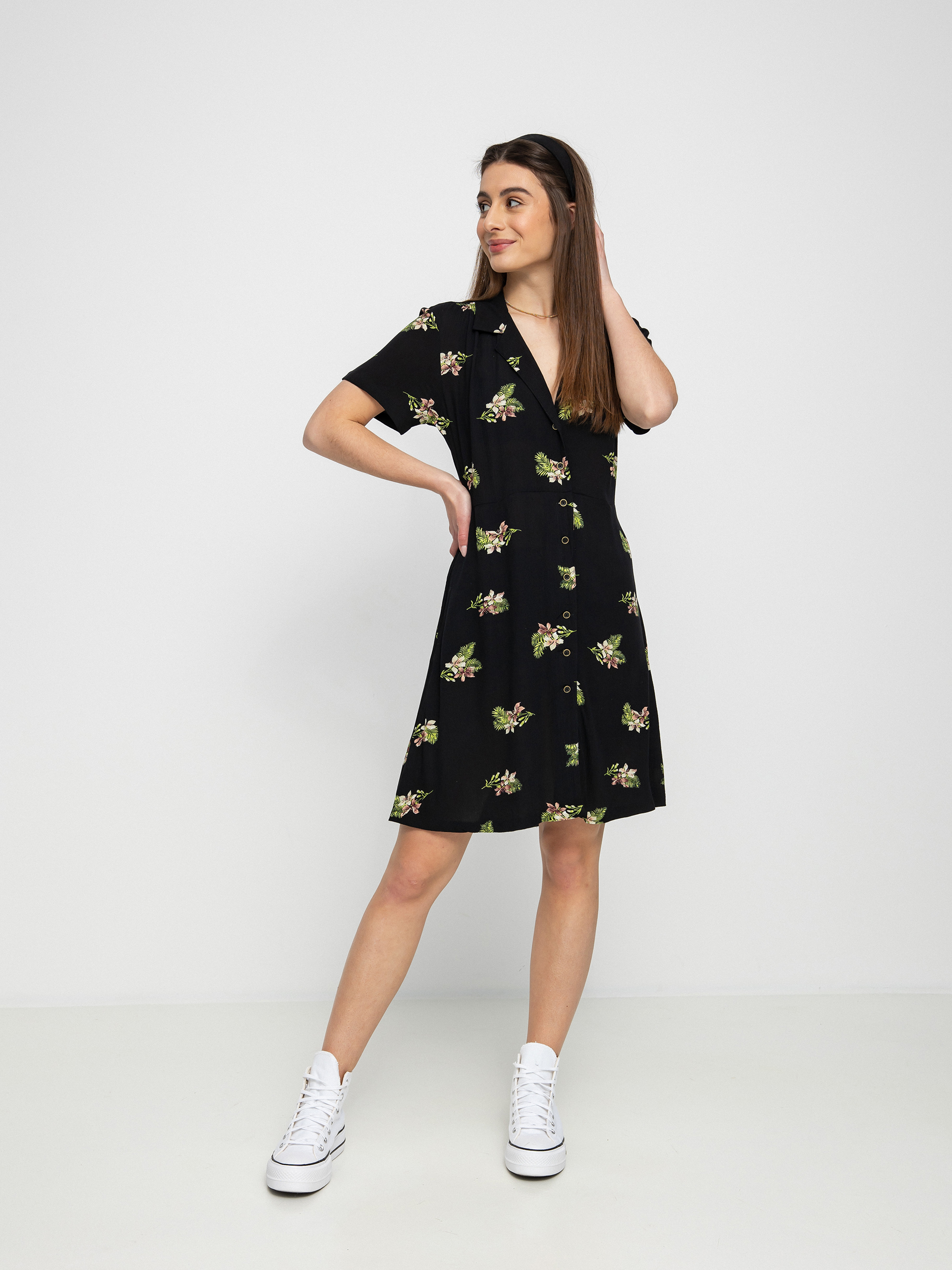 Volcom Stormy Tropix Dress Wmn (black)