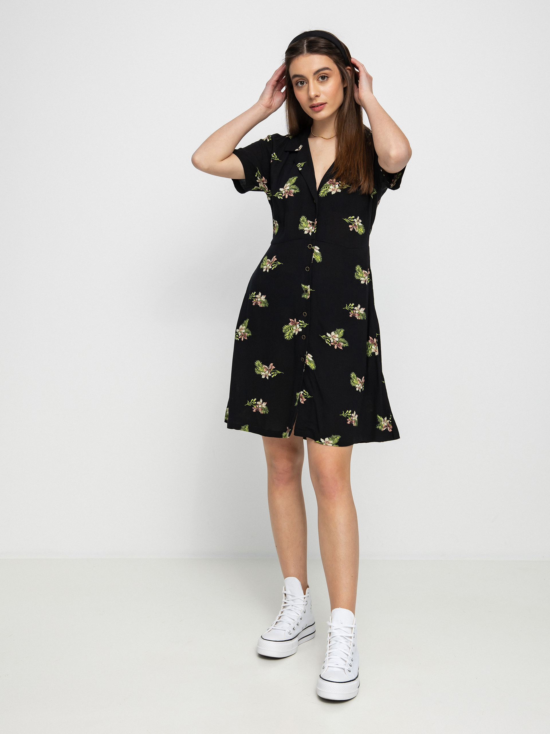 Volcom Stormy Tropix Dress Wmn (black)