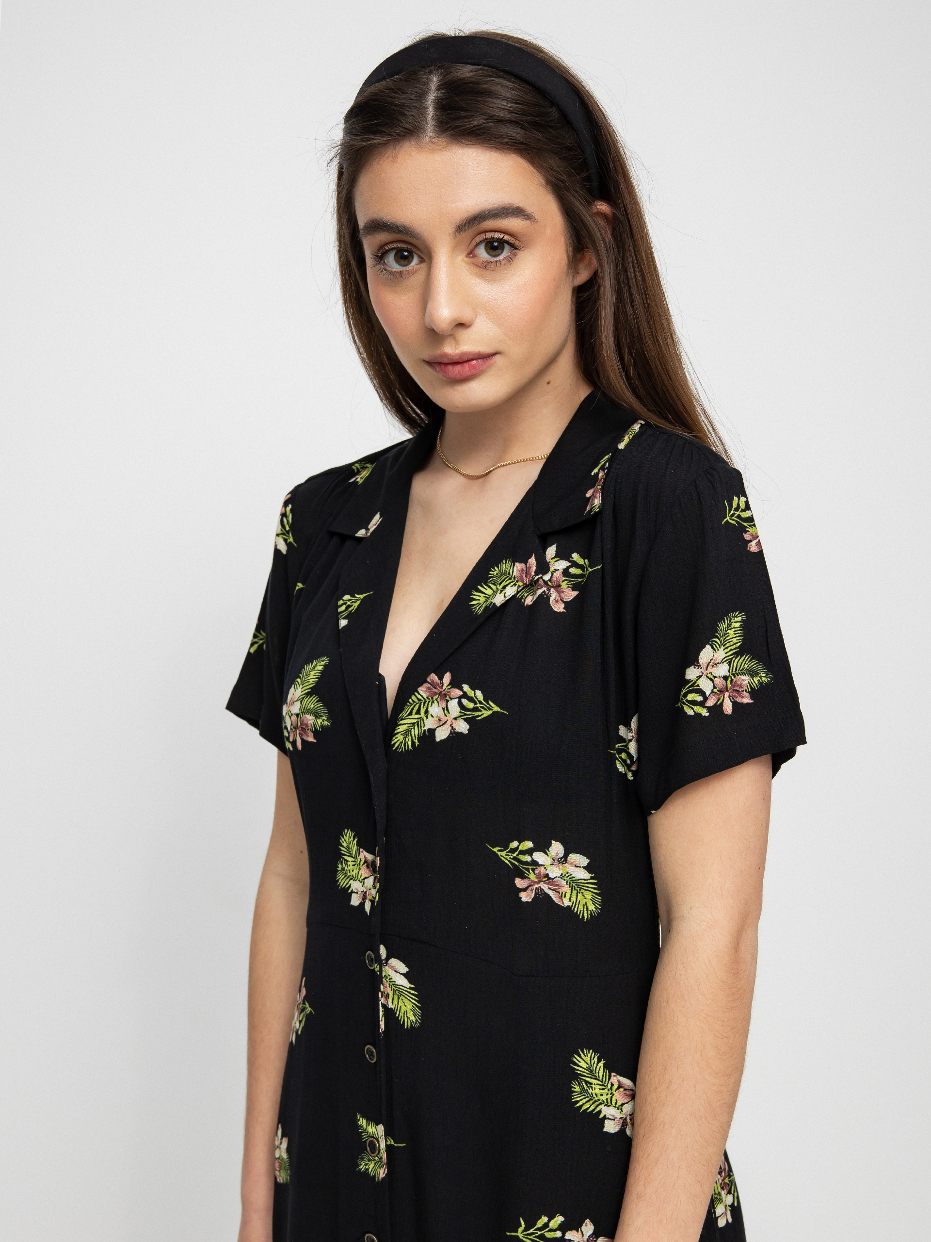 Volcom Stormy Tropix Dress Wmn (black)