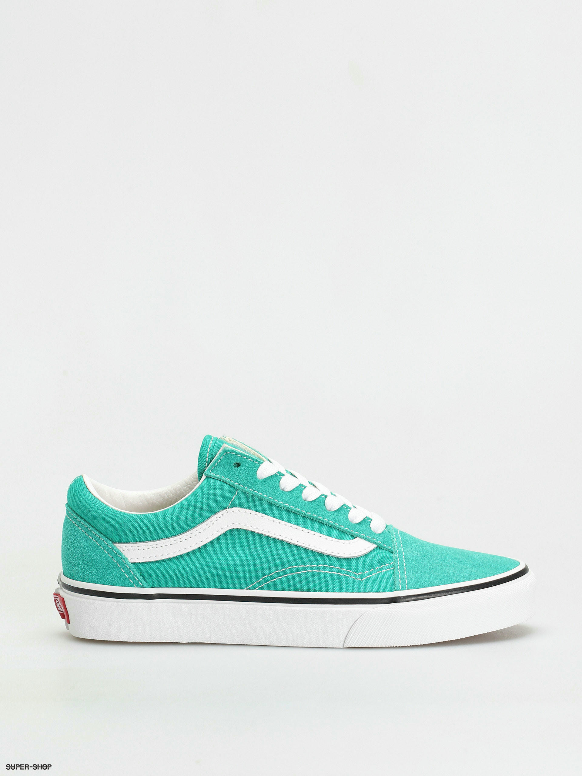 teal white vans