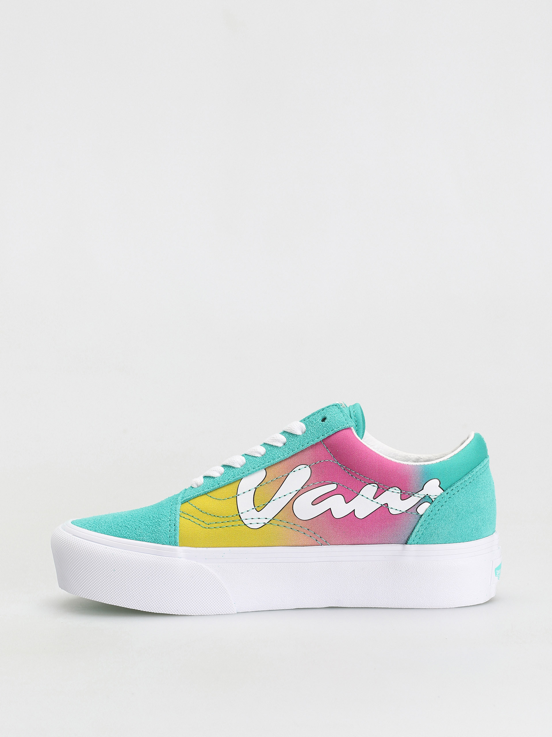 Vans Old Skool Platform Shoes (spring fade/atlantis/true white)