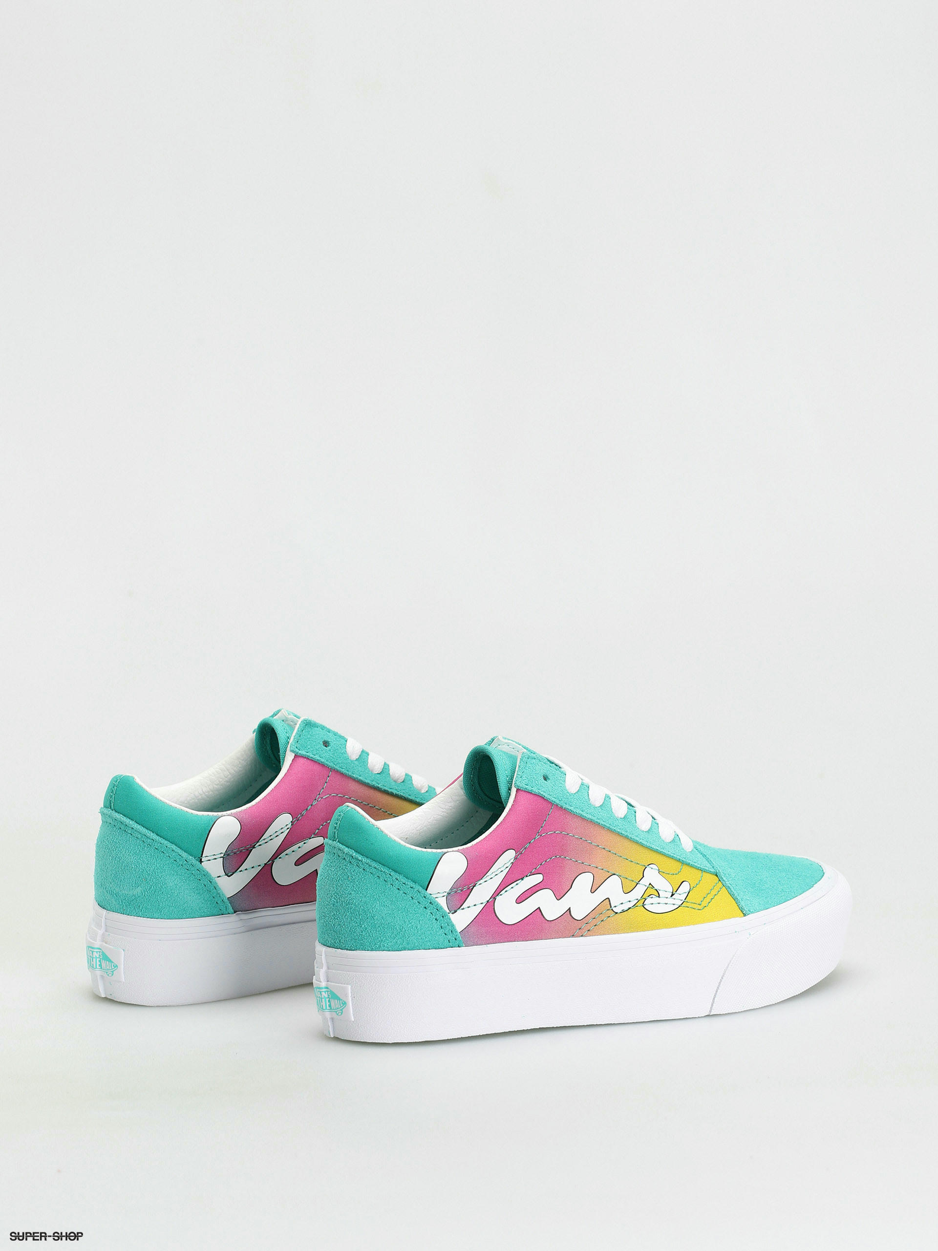 Vans Old Skool Platform Shoes (spring fade/atlantis/true white)