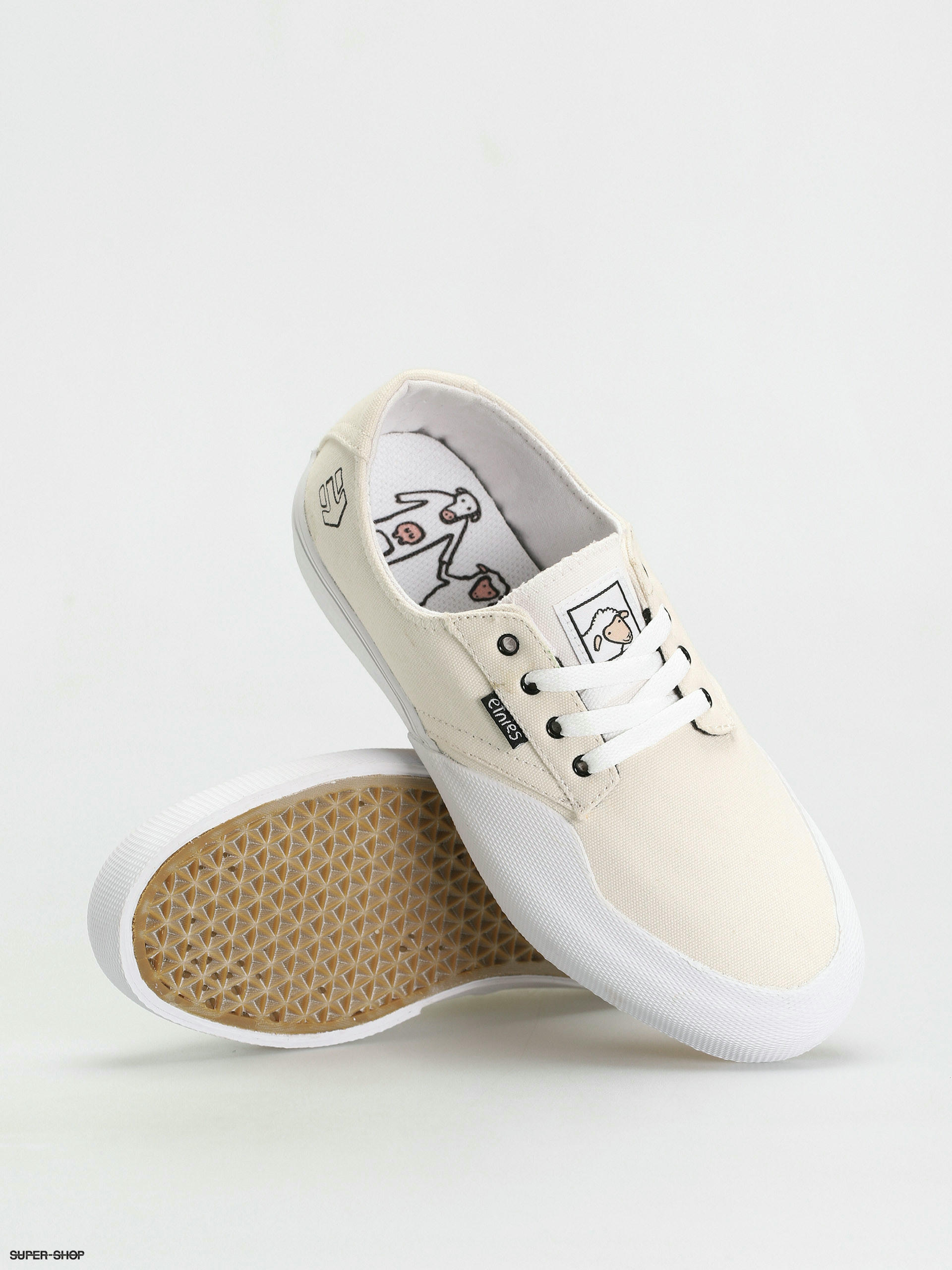 Etnies Jameson Vulc Ls X Sheep Shoes (white/white/gum)