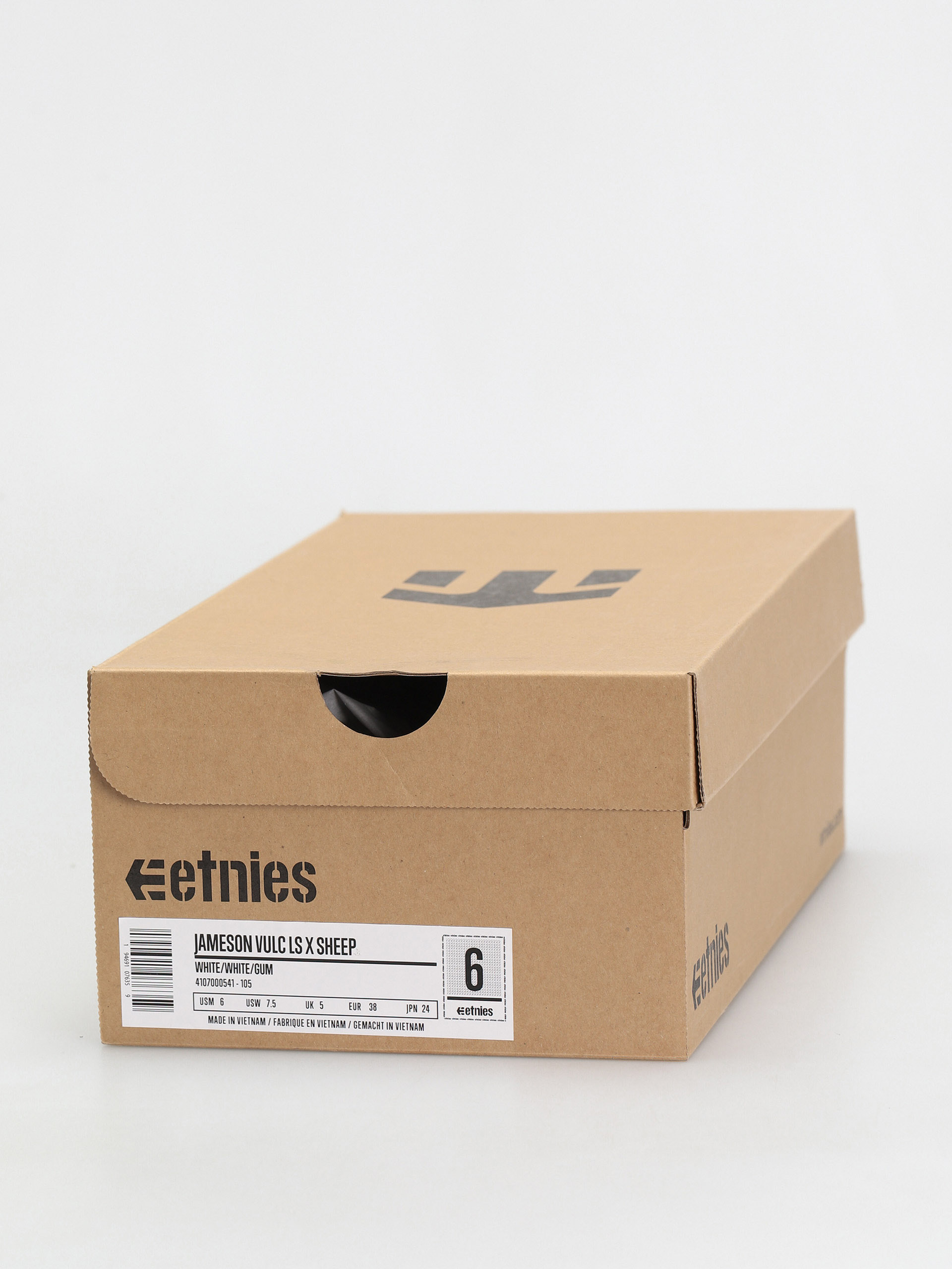 Etnies Jameson Vulc Ls X Sheep Shoes (white/white/gum)