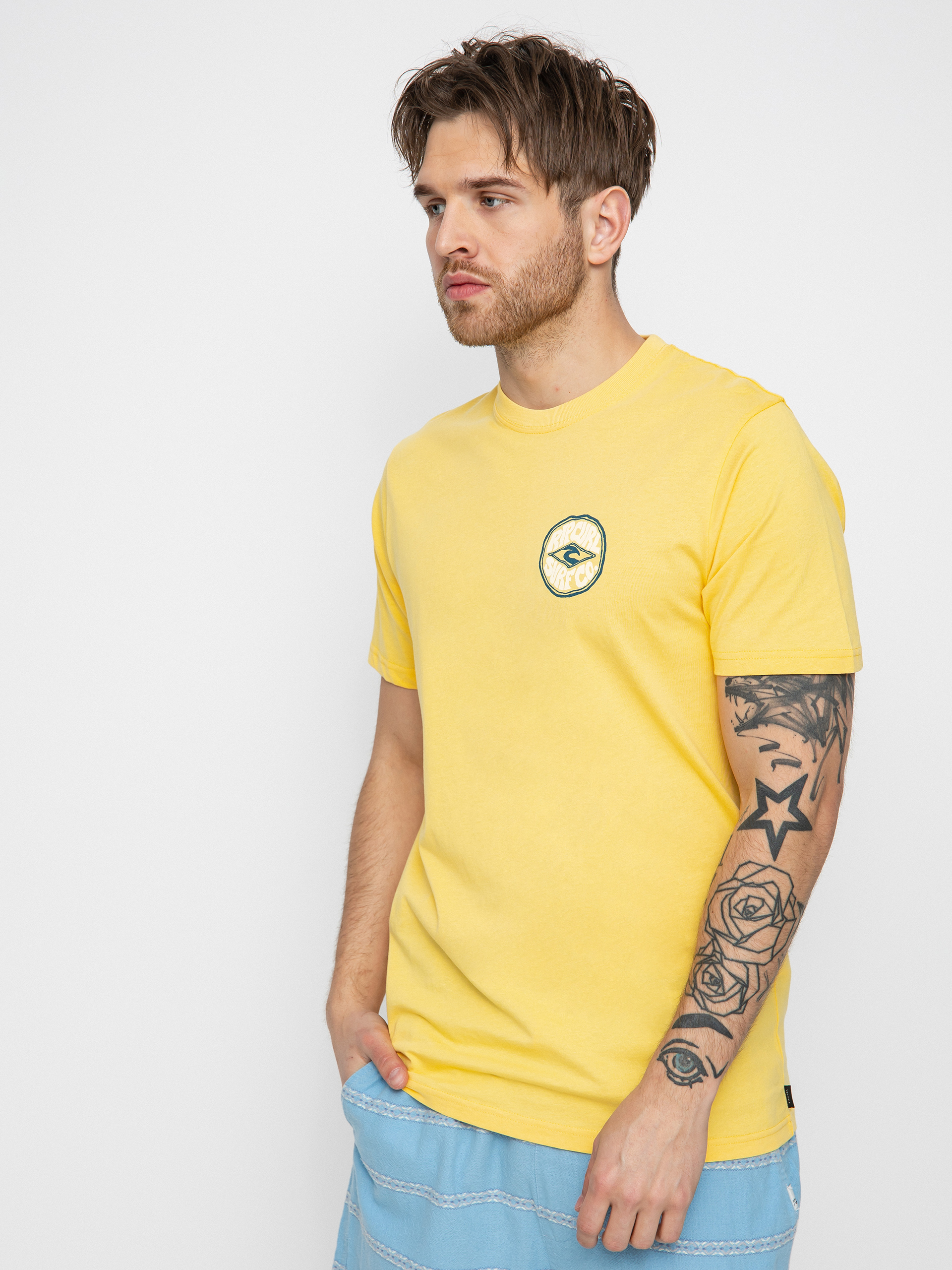 Rip Curl Dams T-shirt (retro yellow)