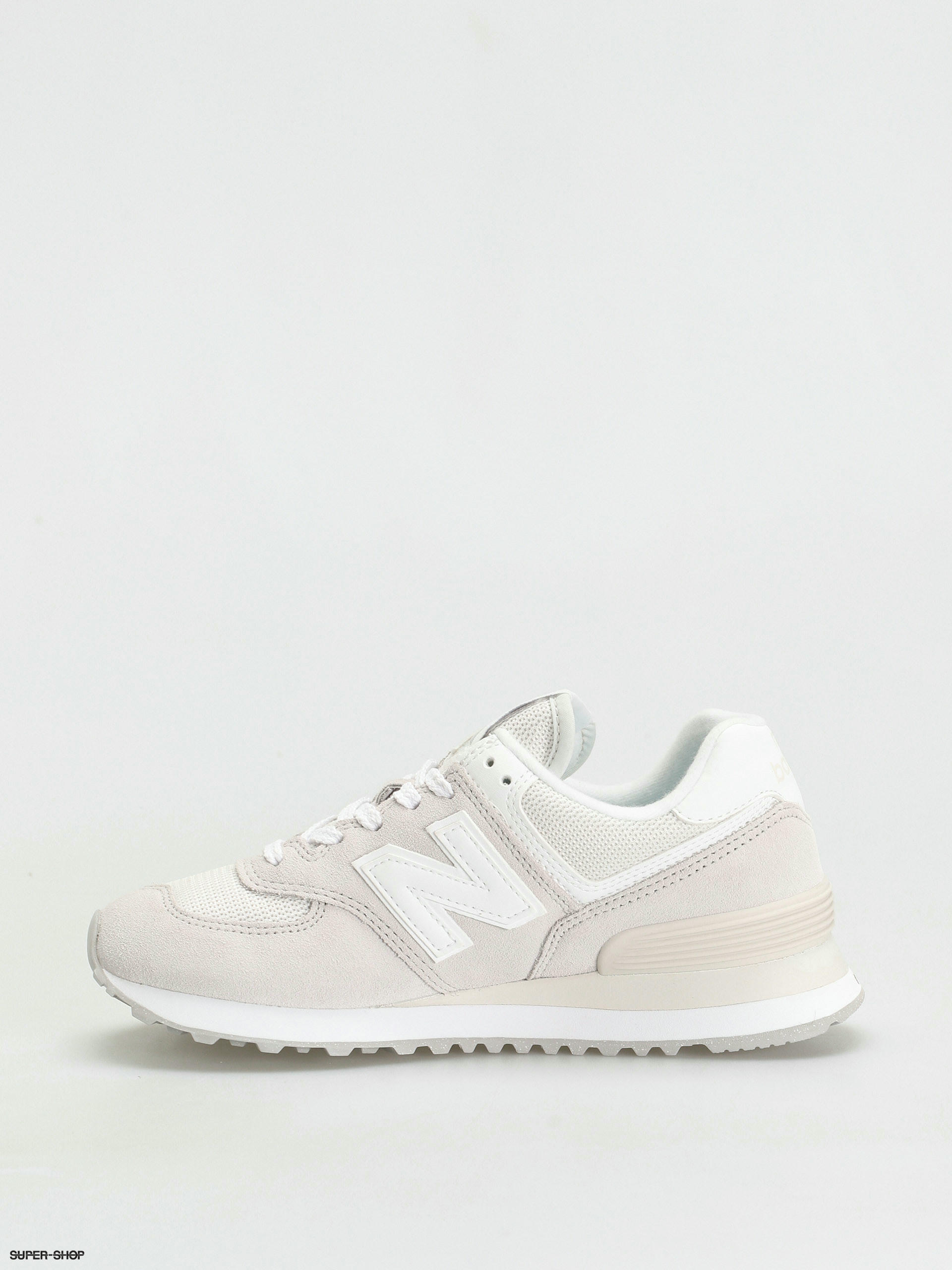 new balance 574 white suede