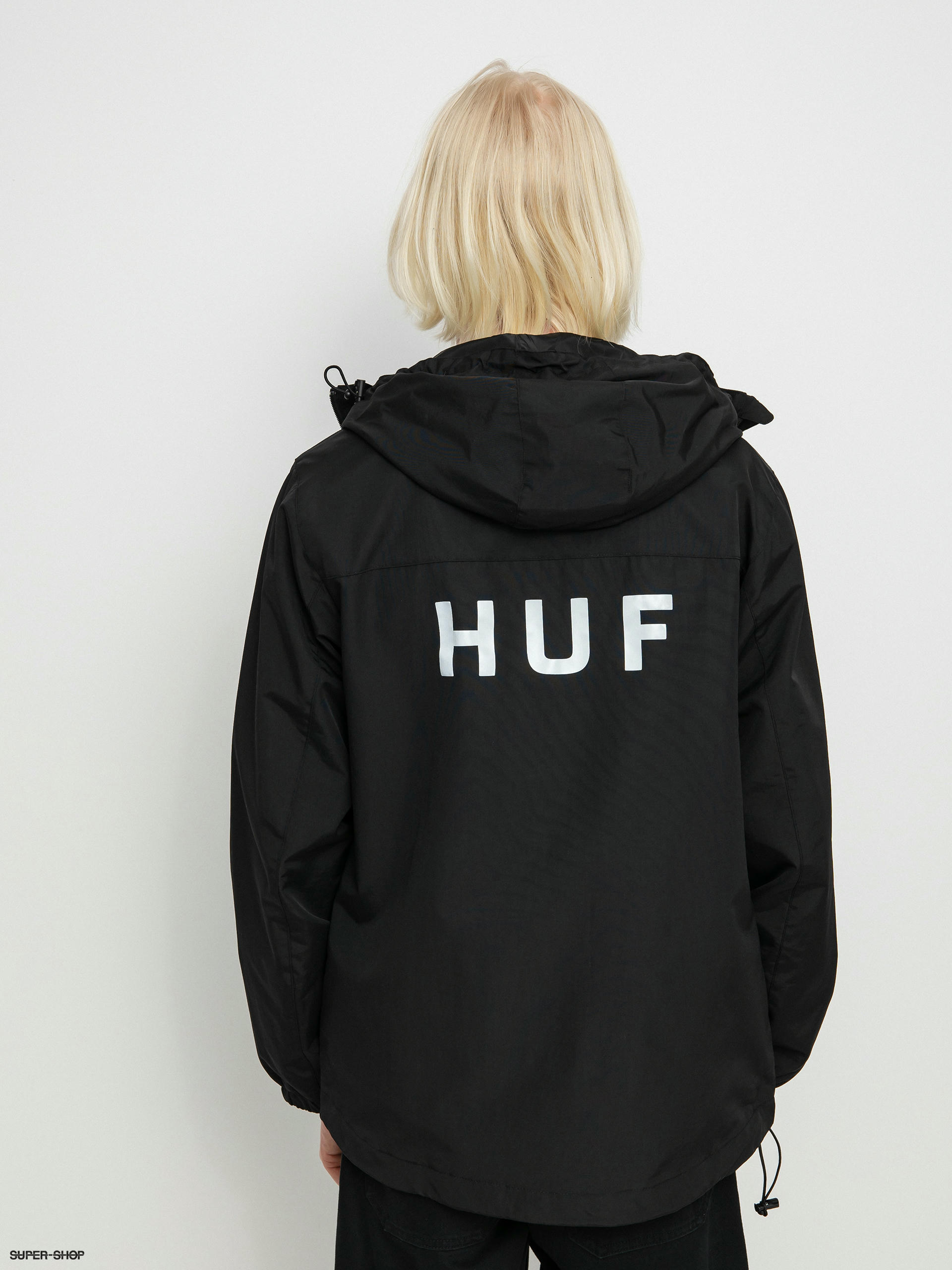 HUF Essentials Zip Standard Shell Jacket (black)