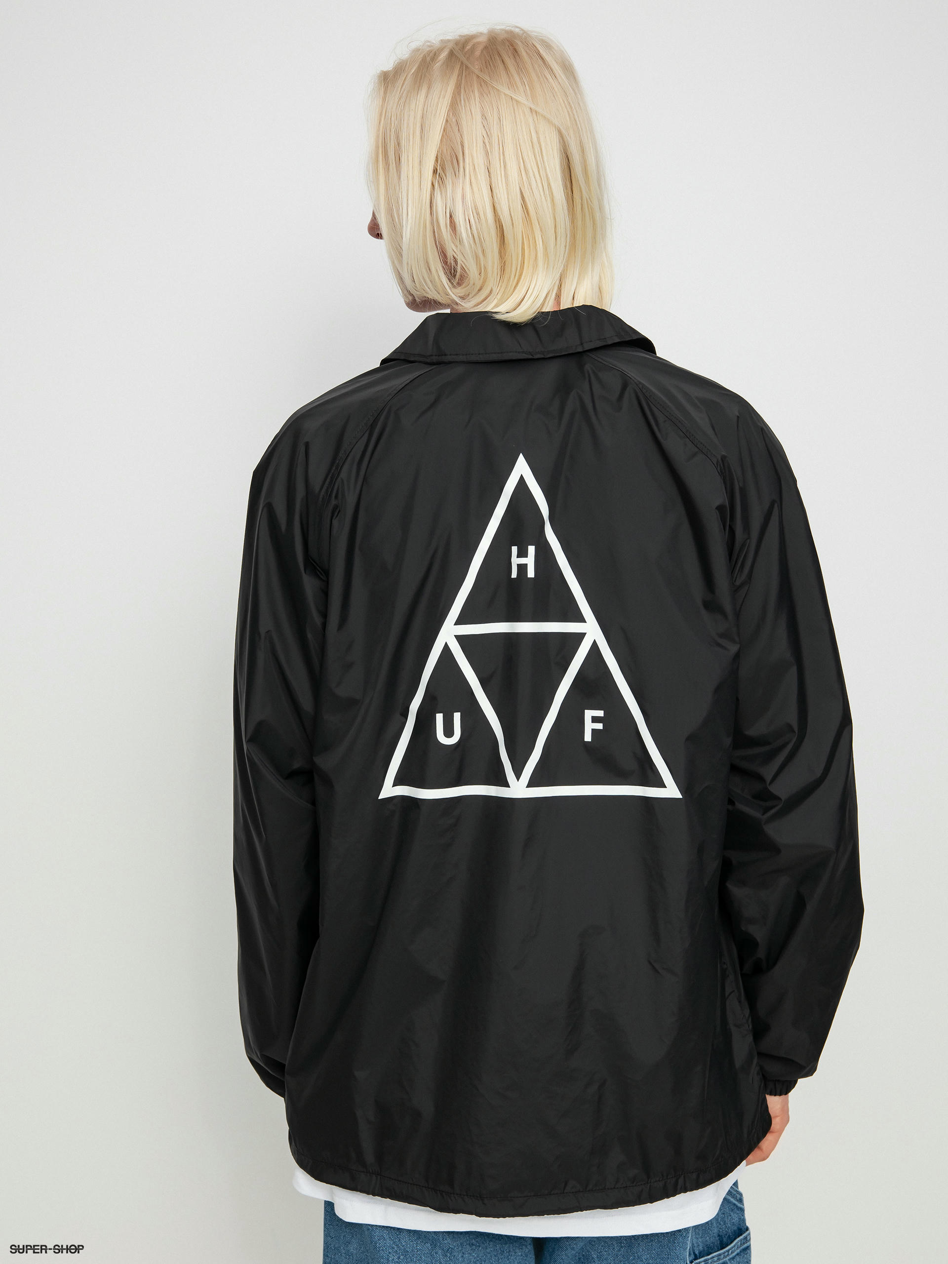 HUF Essentials Triple Triangle Coaches Jacket (black)