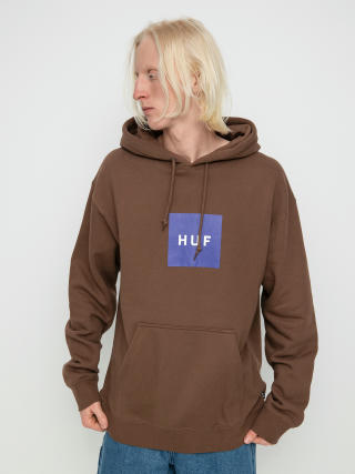 HUF Essentials Box Logo HD Hoodie (brown)
