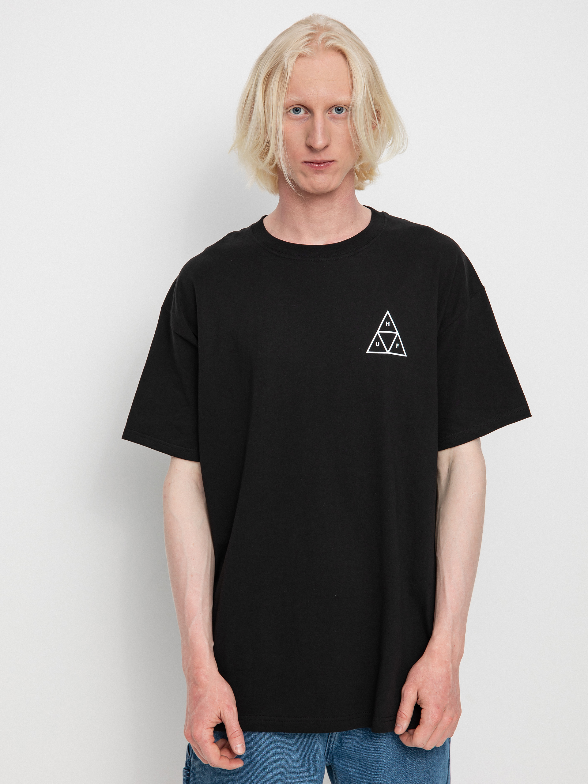 HUF Essentials Triple Triangle T-shirt (black)