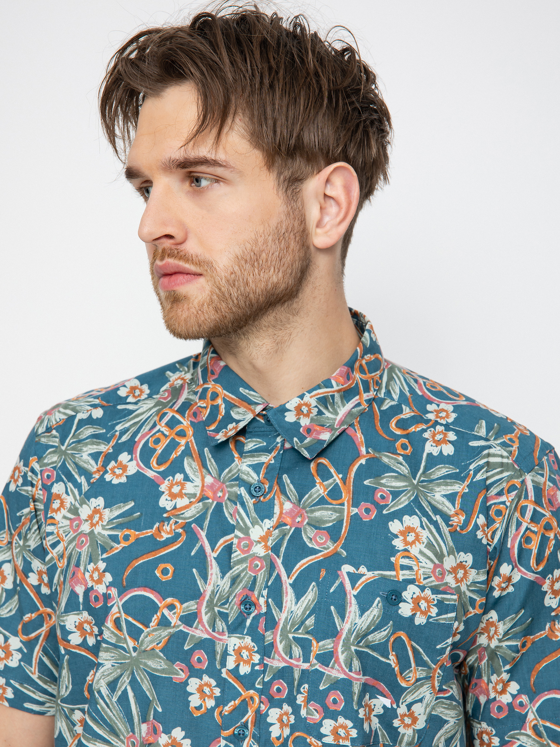 Patagonia Go To Shirt (dirt bags multi abalone blue)