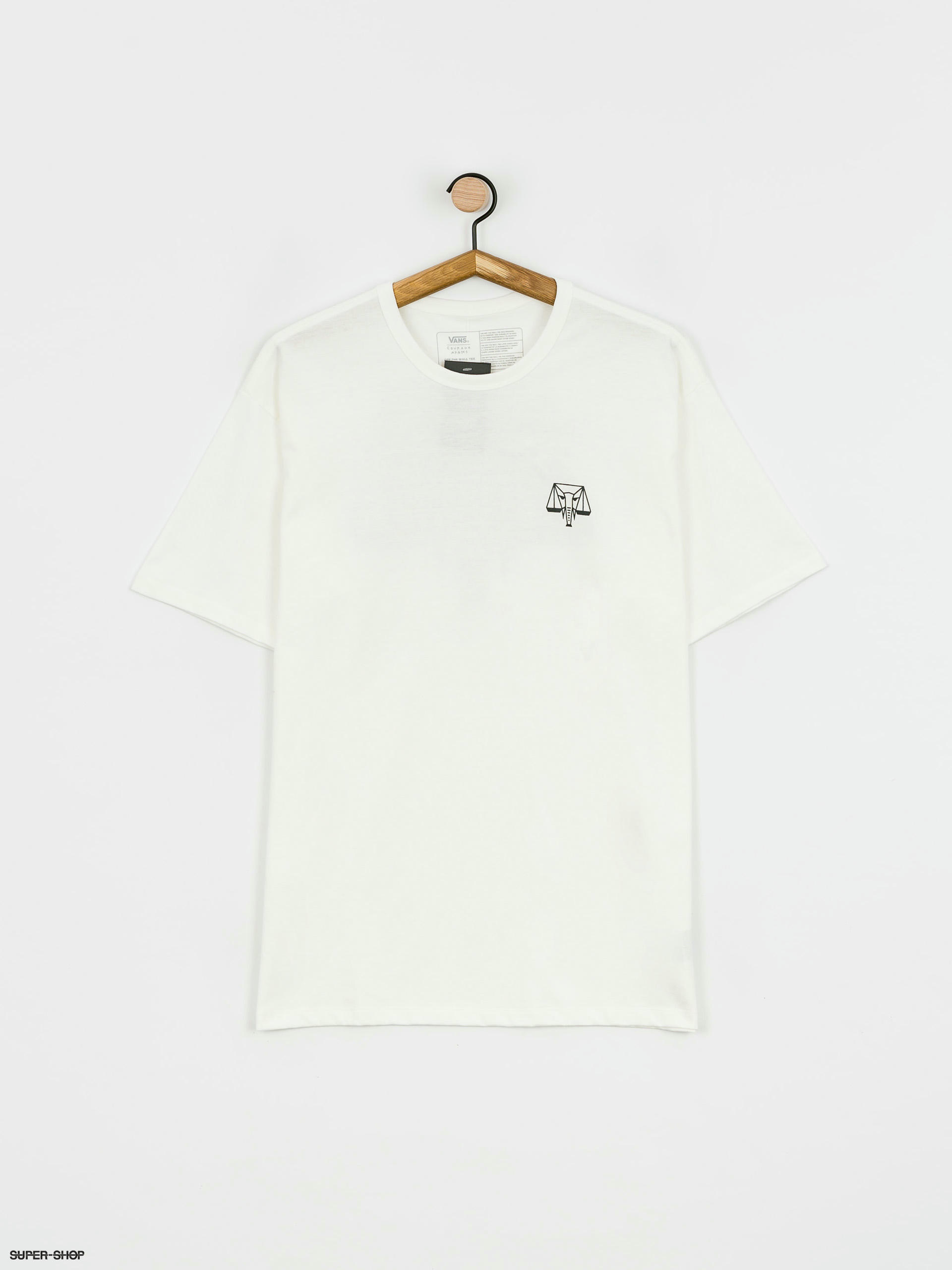 vans plain white t shirt